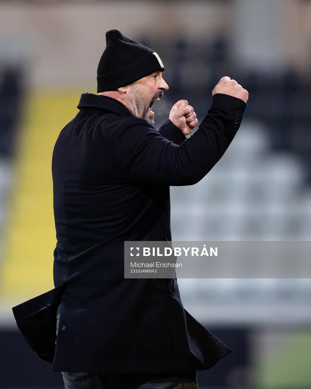 Utsiktens manager Bosko Orovic jublar