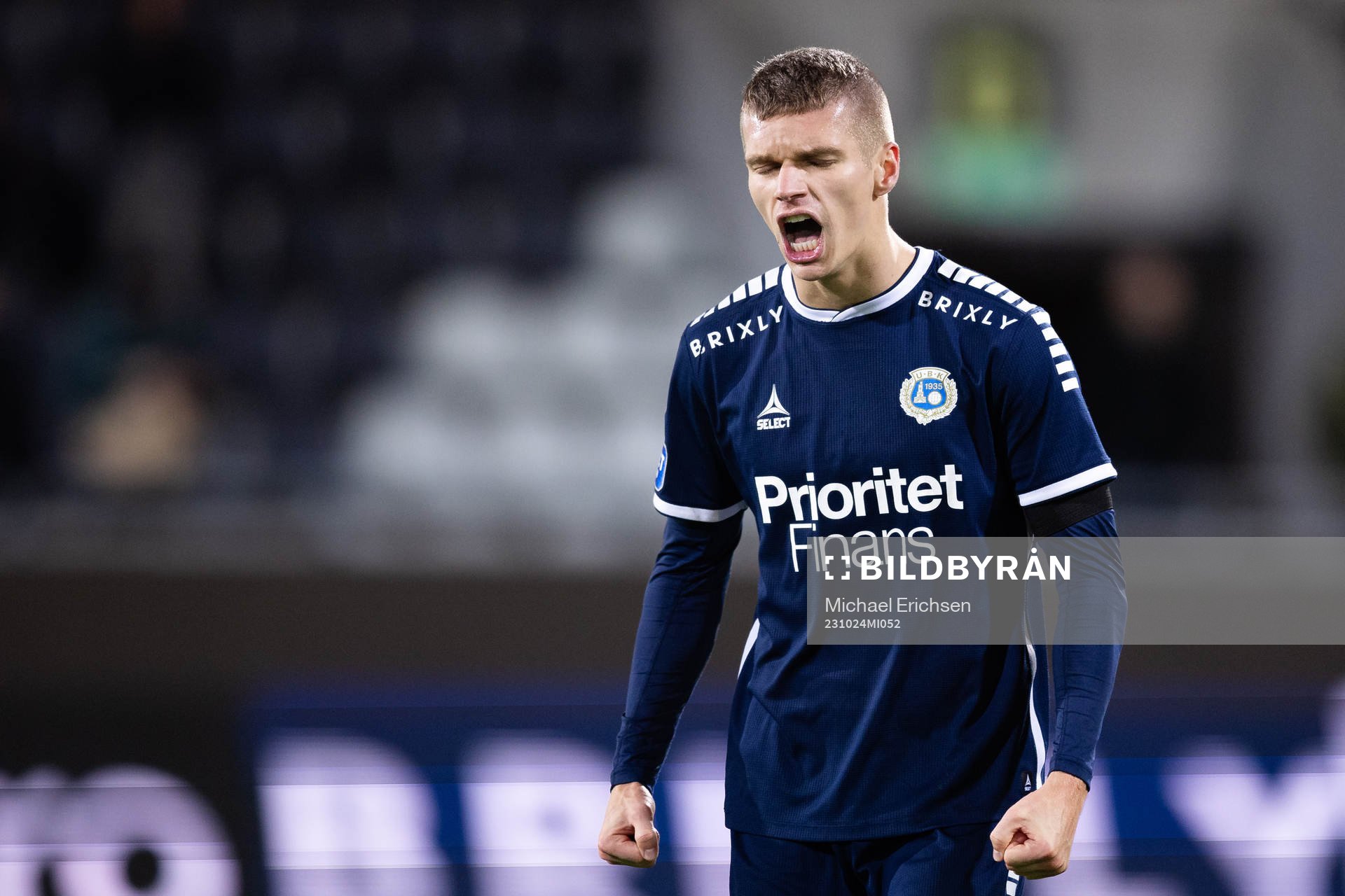 Utsiktens Lucas Hedlund jublar