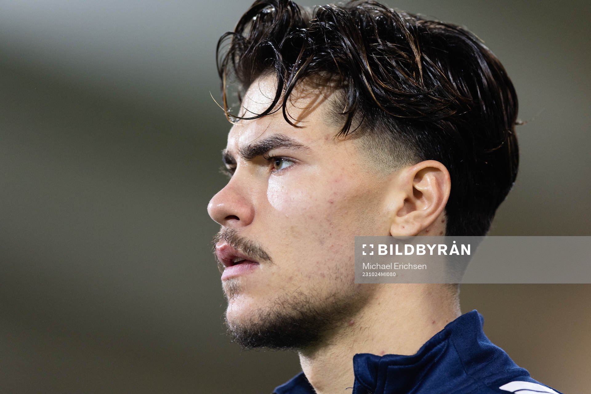 Utsiktens William Milovanovic innan fotbollsmatchen i