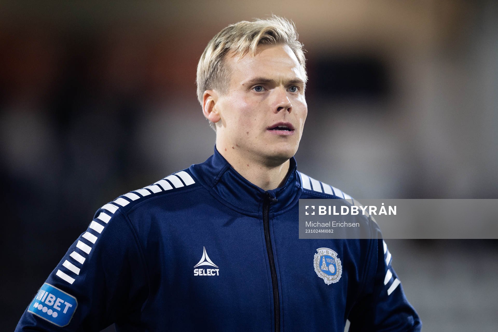 Utsiktens Jesper Brandt innan fotbollsmatchen i Superettan