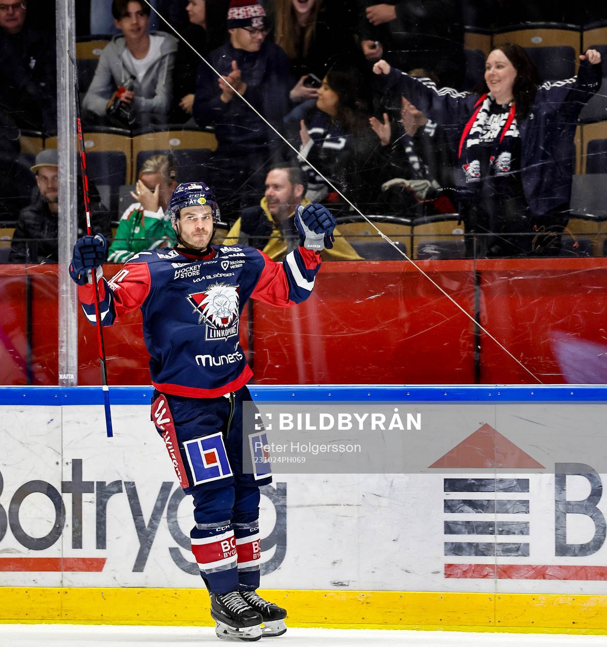 Linköpings Lance Bouma jublar