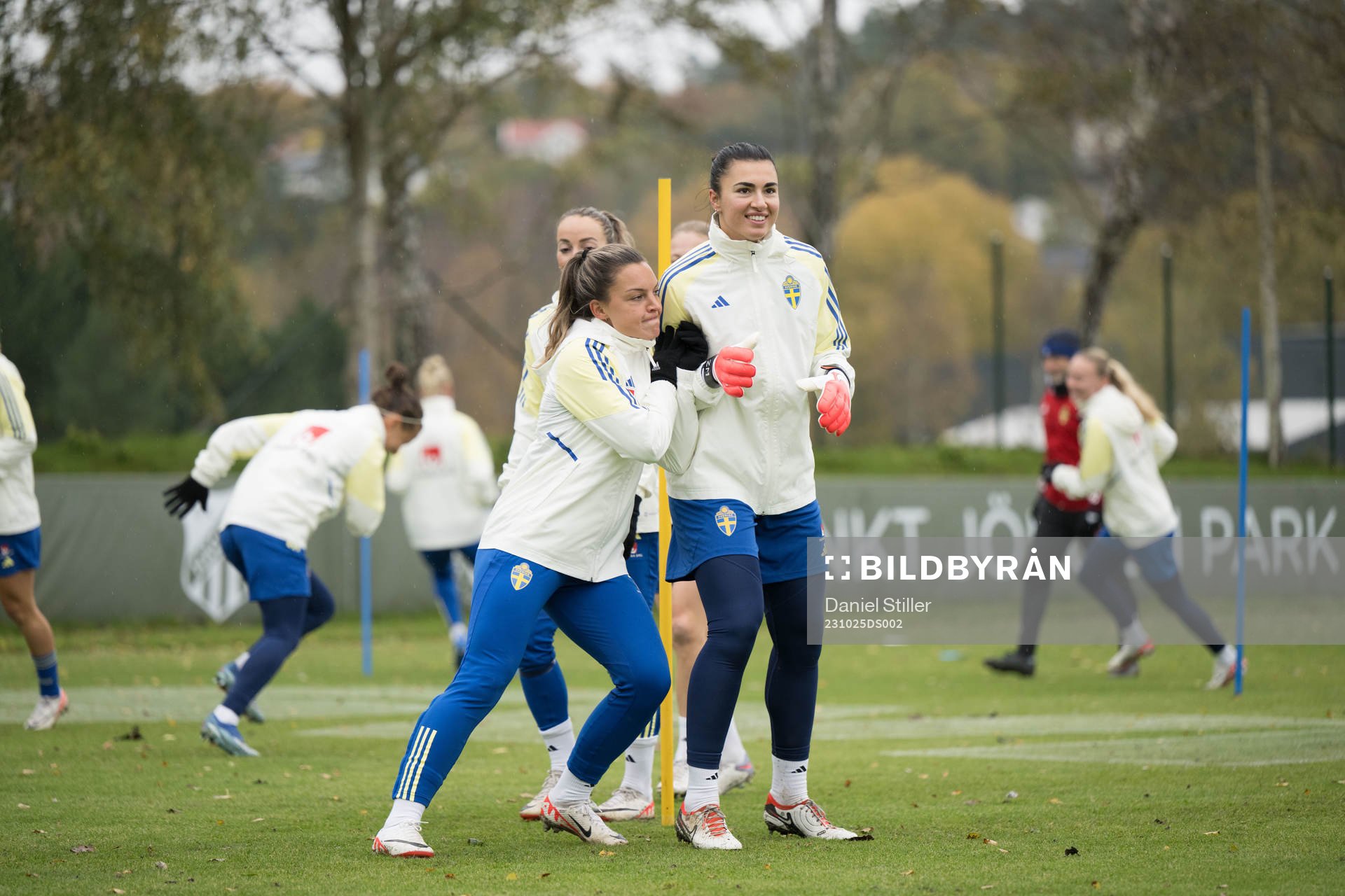 Johanna Rytting Kaneryd and Goalkeeper Zecira Musovic of