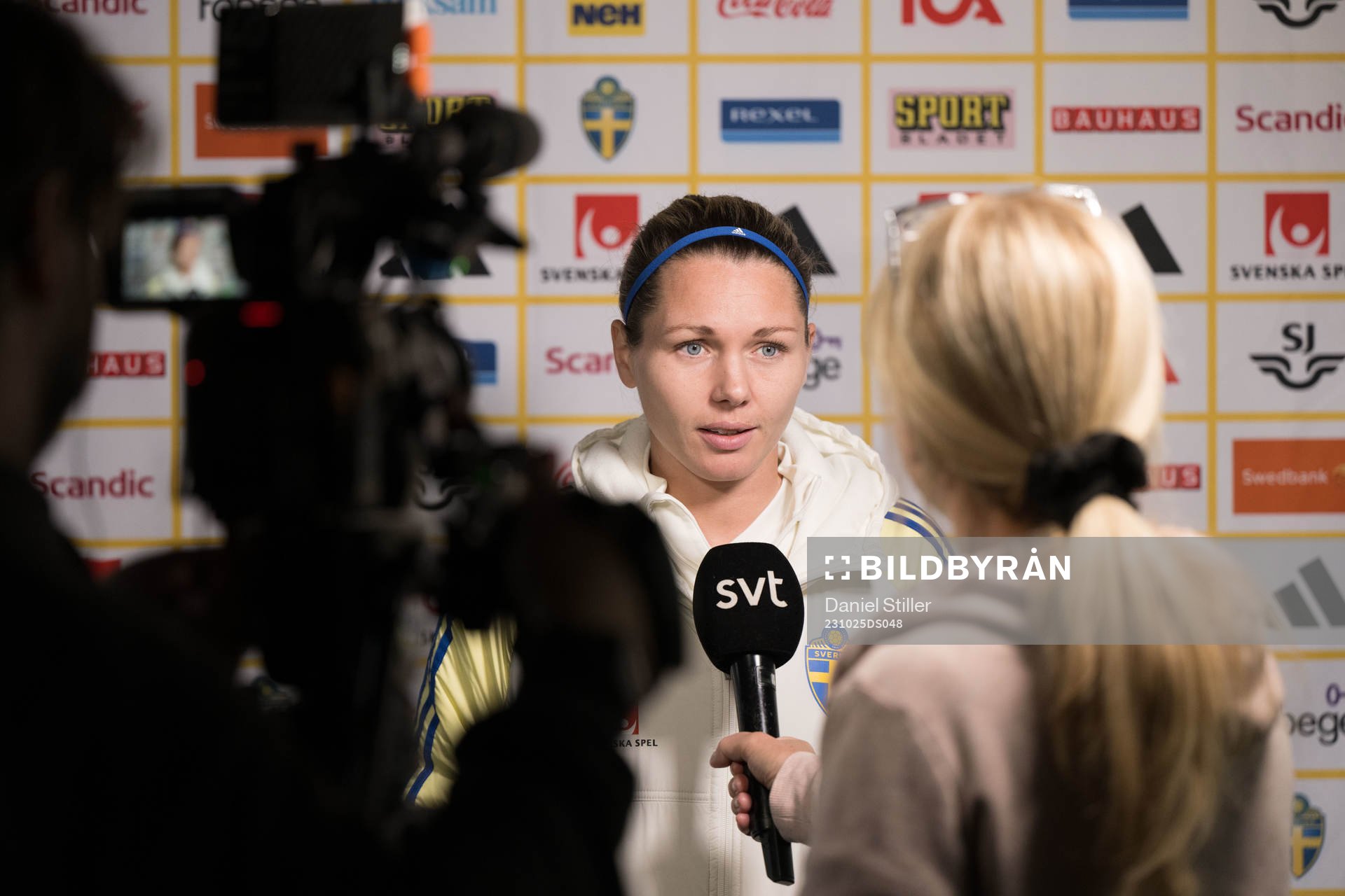 Goalkeeper Jennifer Falk of Sweden