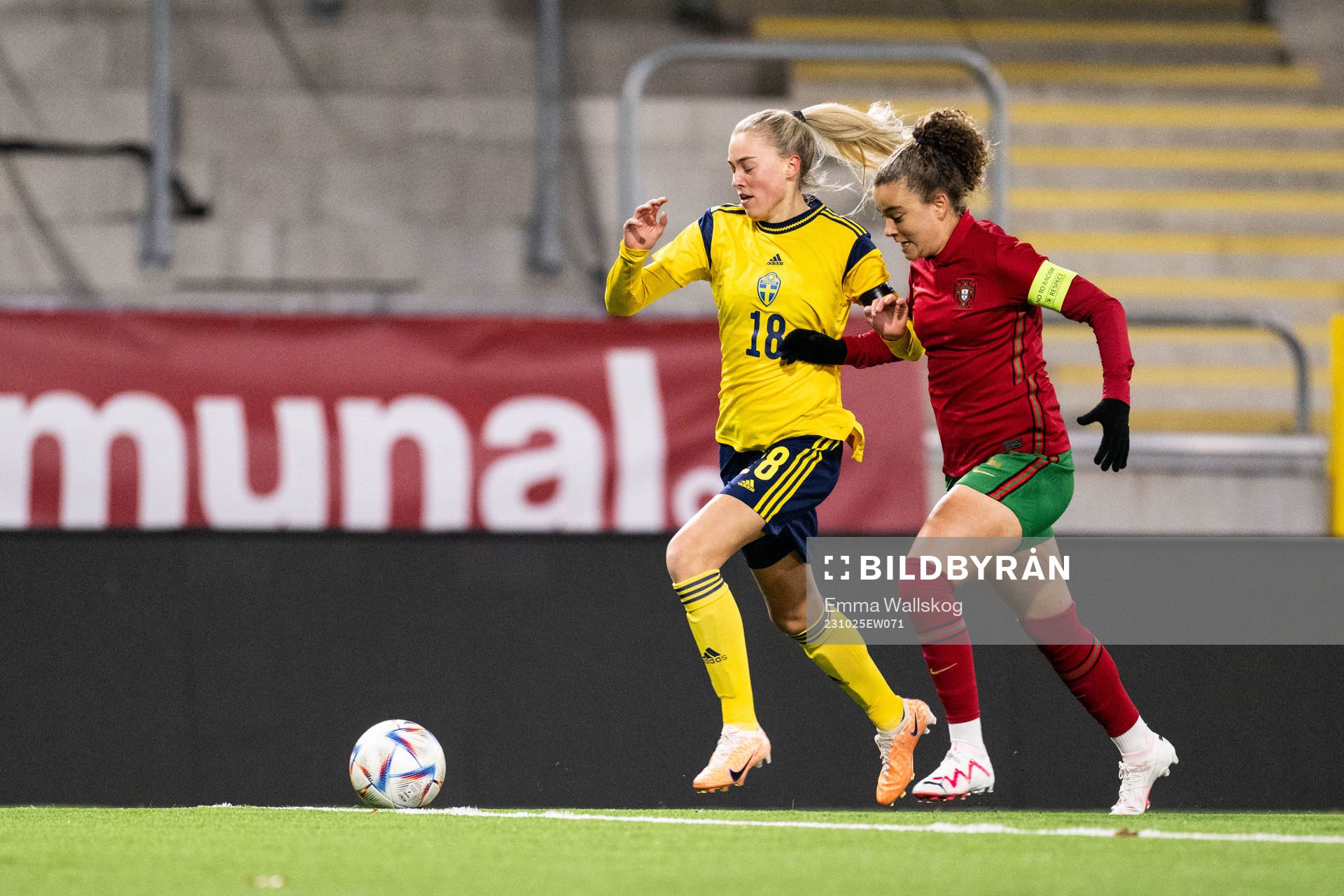 Ida Björnberg and Gabriela Vinhas of Portugal