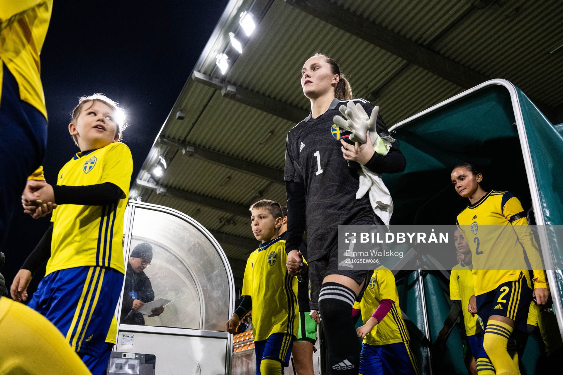 Goalkeeper Julia Cavander of Sweden