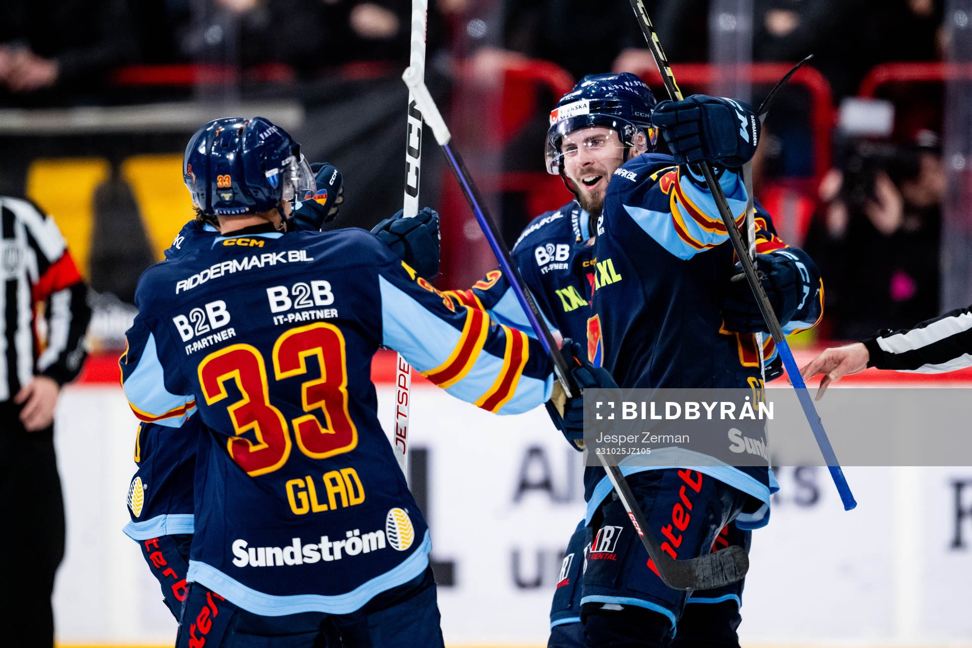 Djurgårdens Anton Gradin jublar