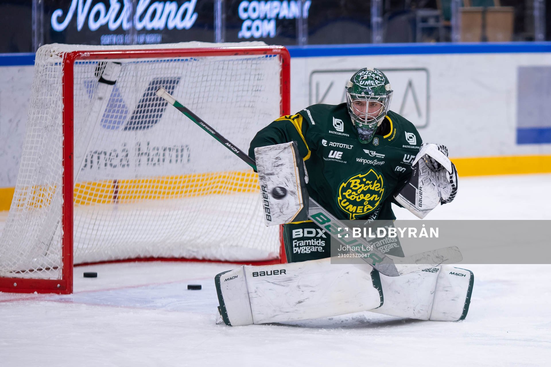 Björklövens målvakt Melker Lundqvist