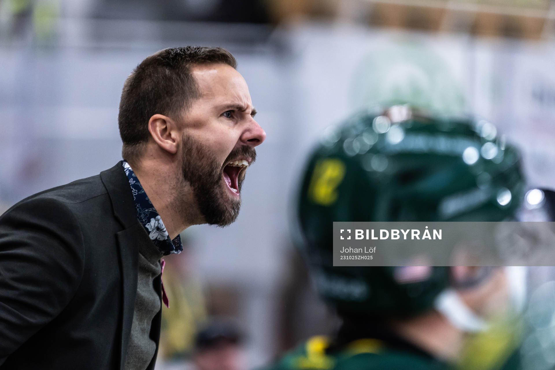 Björklövens tränare Viktor Stråhle