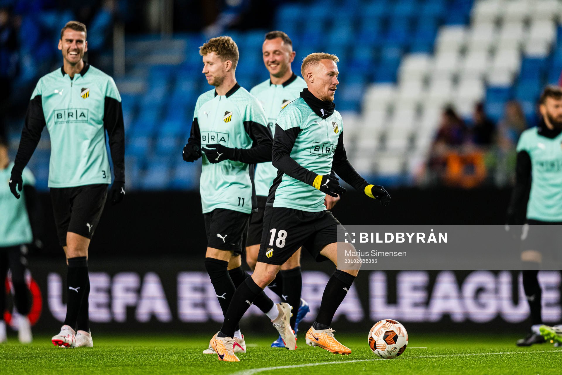 Mikkel Rygaard of Häcken warms up