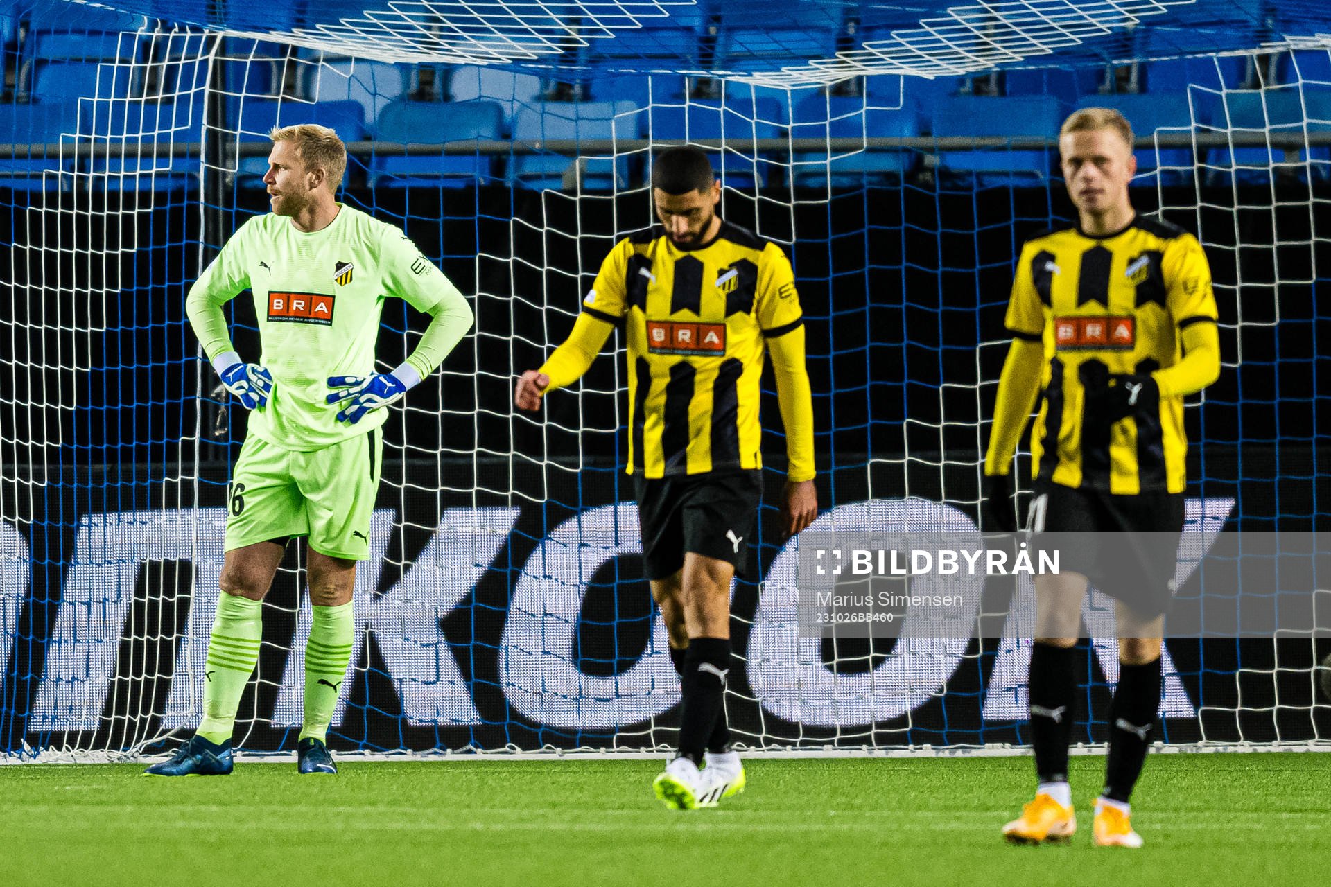 Peter Abrahamsson of Häcken looks dejected