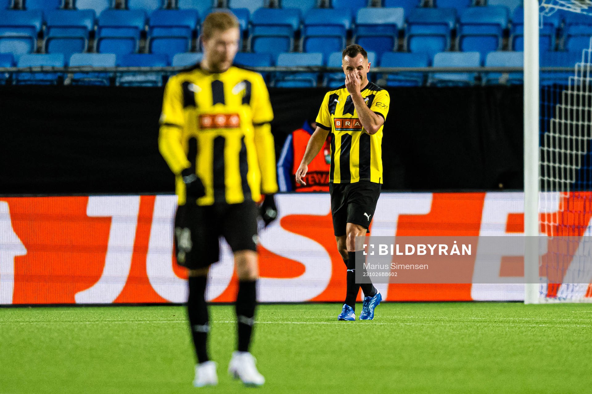 Even Hovland of Häcken looks dejected