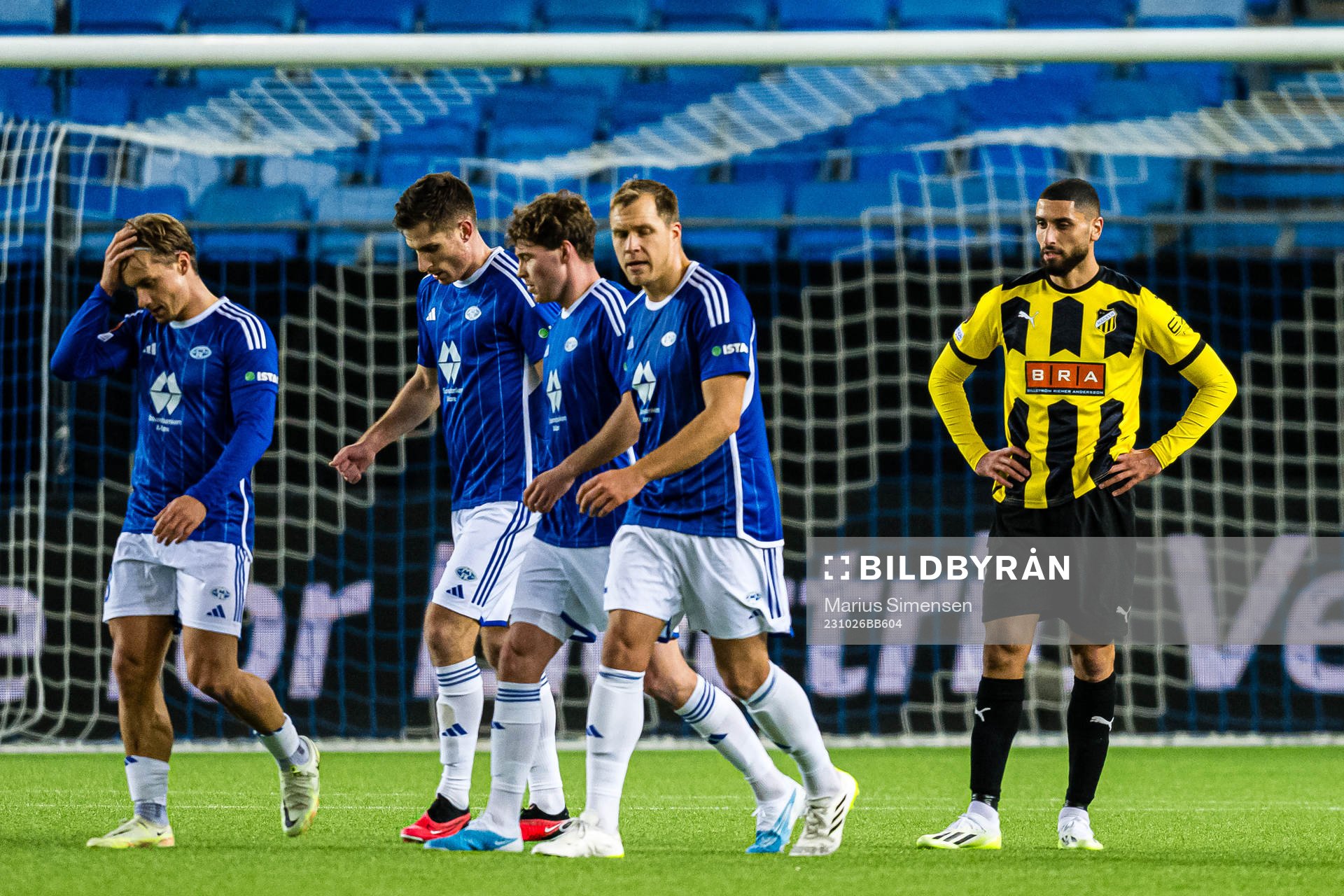 Aiham Ousou of Häcken looks dejected