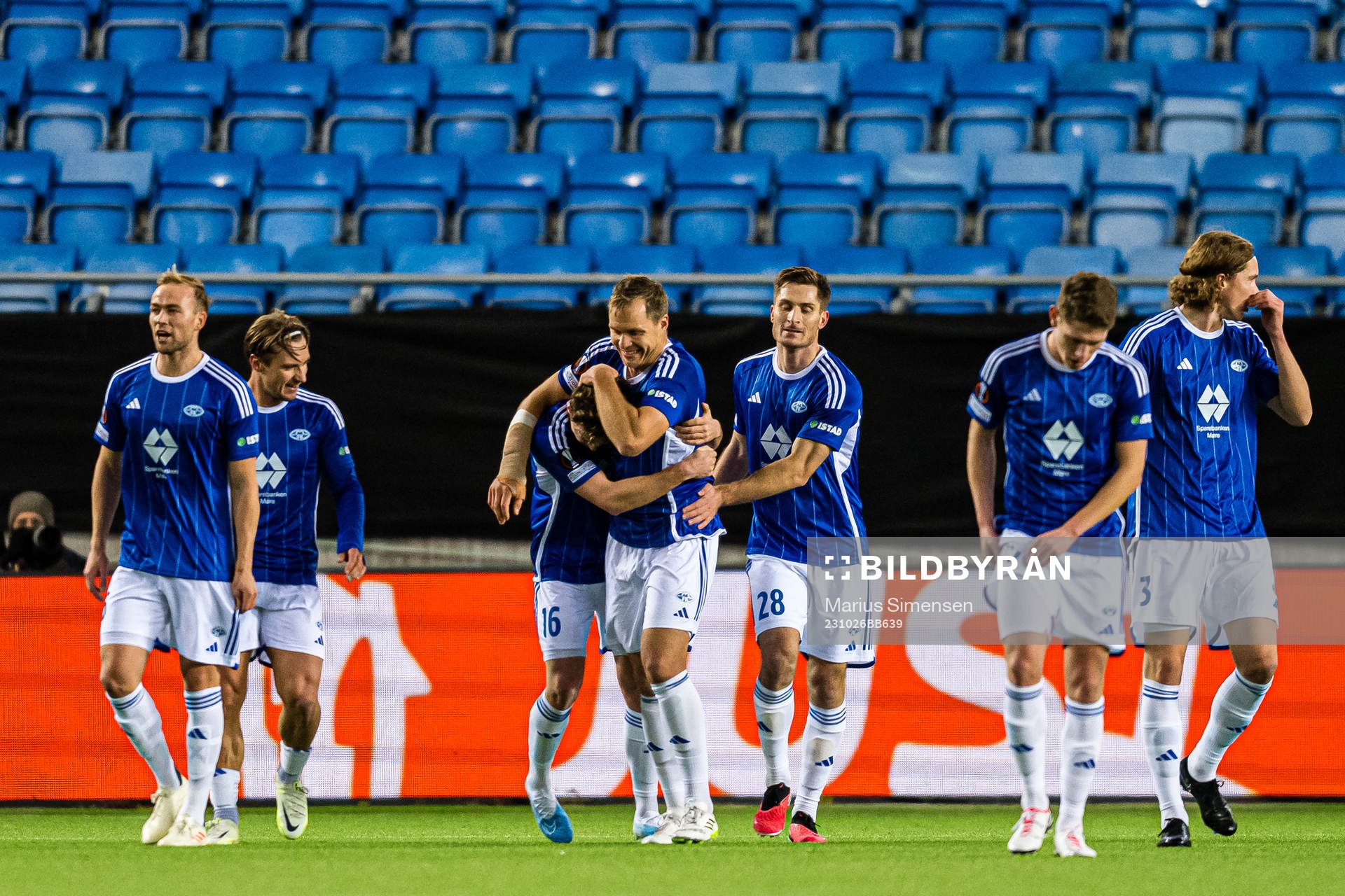 Emil  Breivik of Molde celebrates