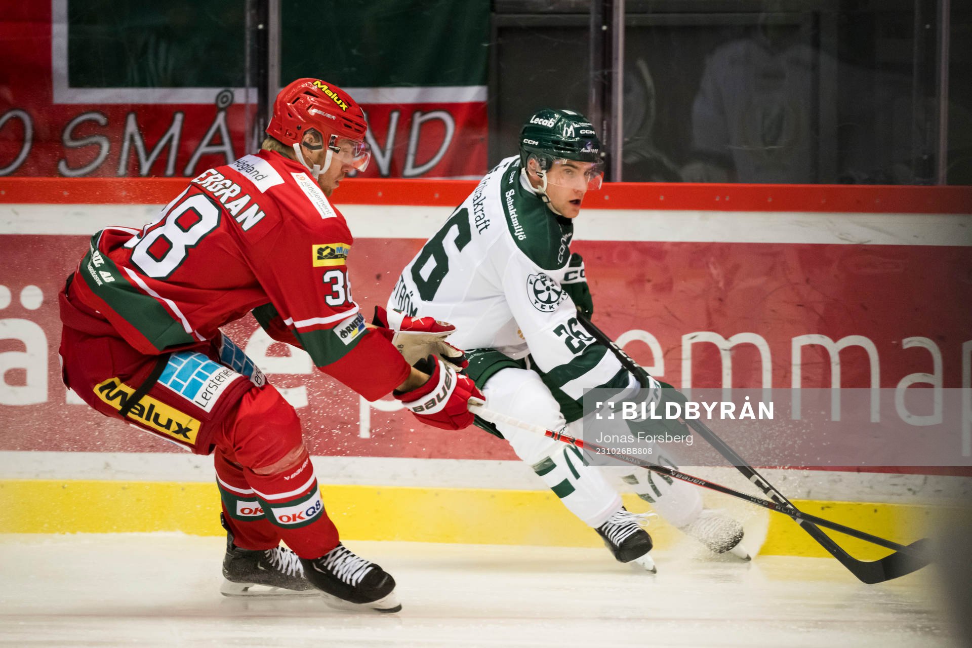 MoDos Johan Södergran och Färjestads Joel Nyström