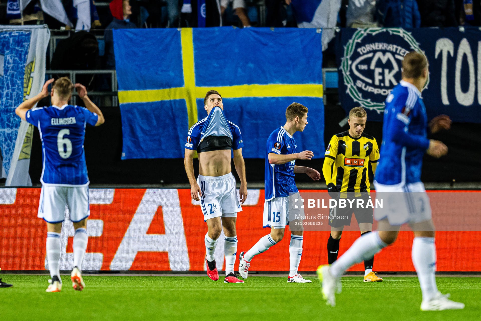 Kristoffer Haugen of Molde looks dejected