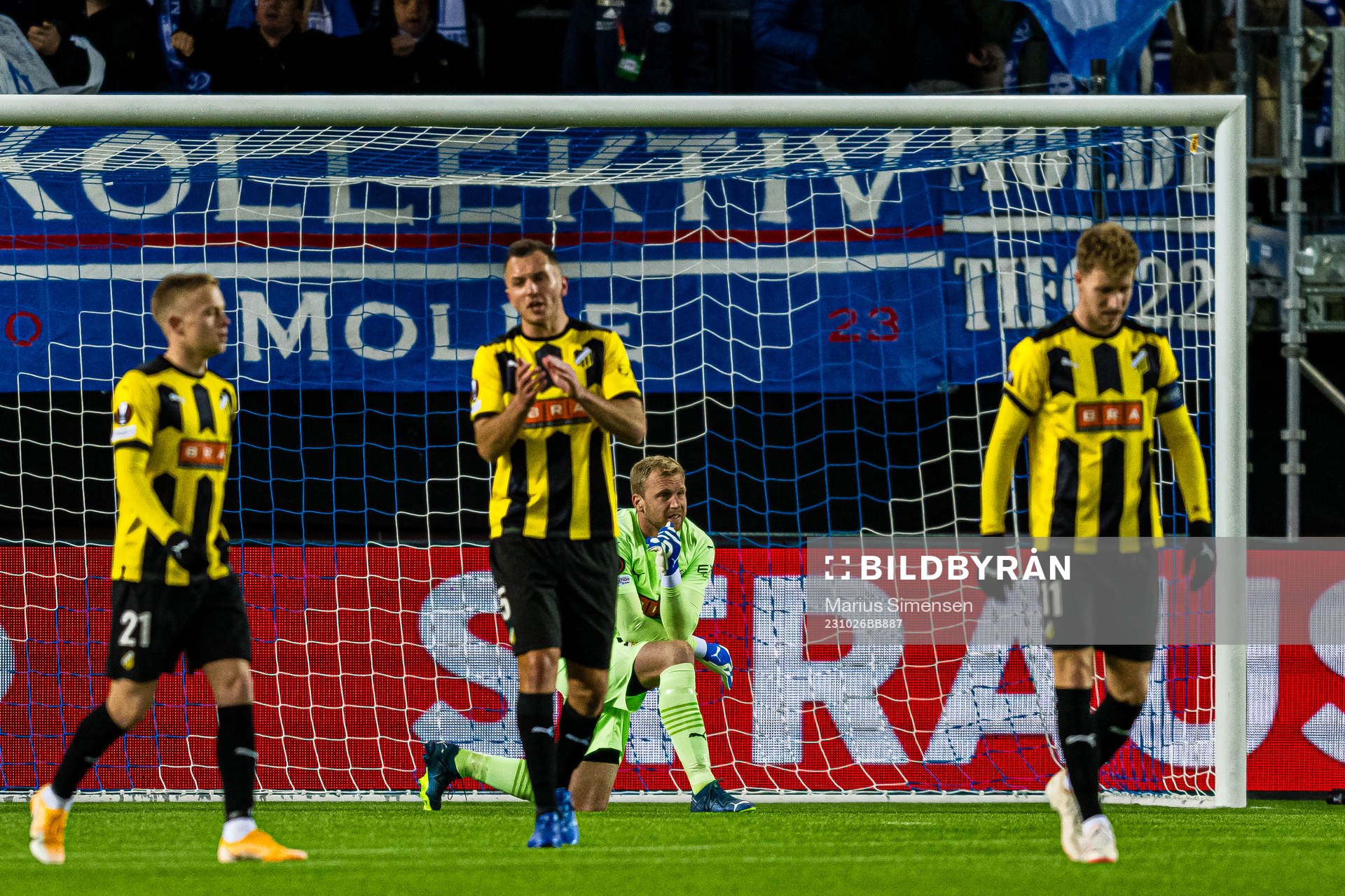 Peter Abrahamsson of Häcken looks dejected
