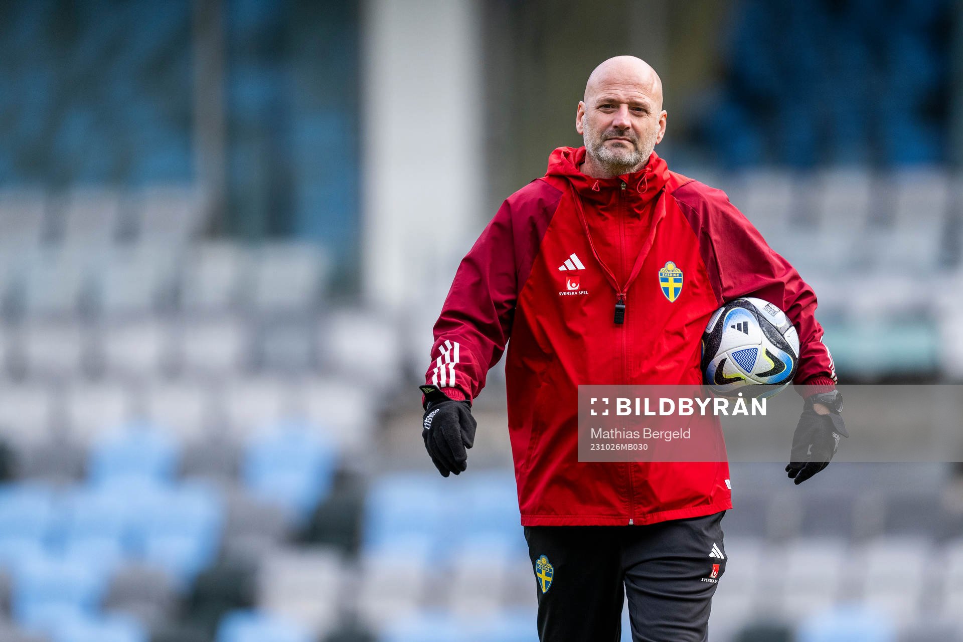 Assistant coach Magnus Wikman of the Swedish women's
