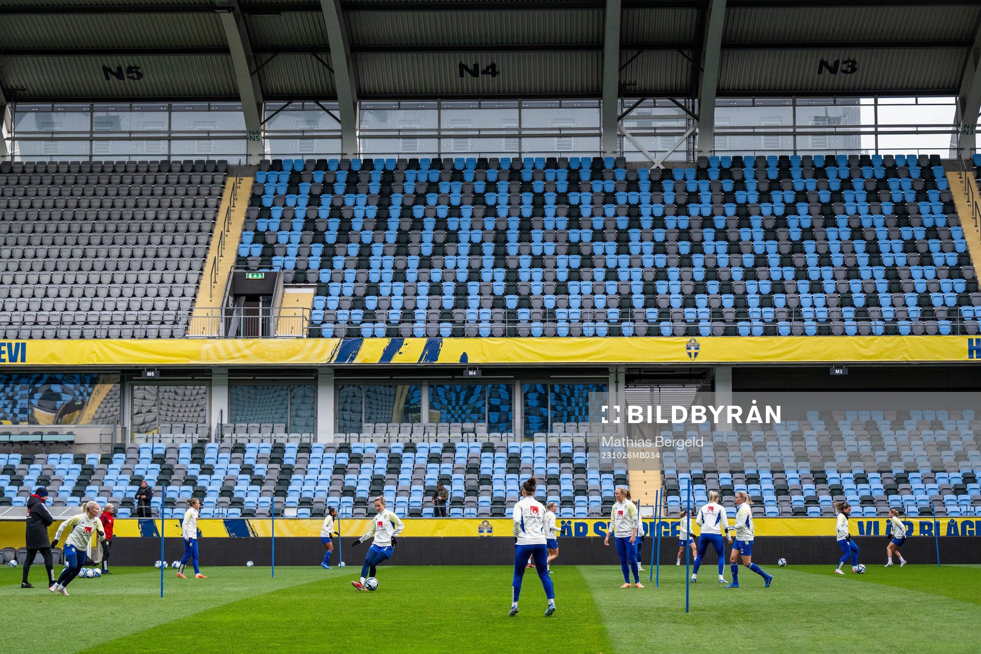 Players of the Swedish women's national football team