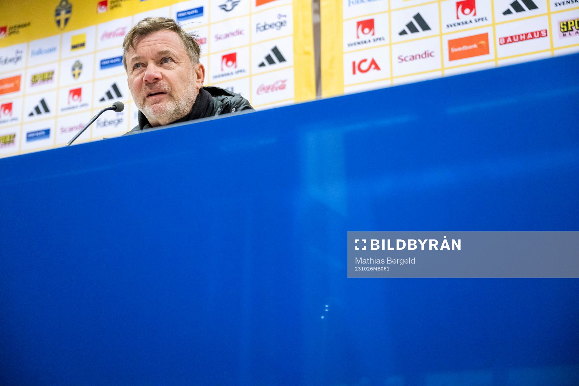 Head coach Peter Gerhardsson of the Swedish women's