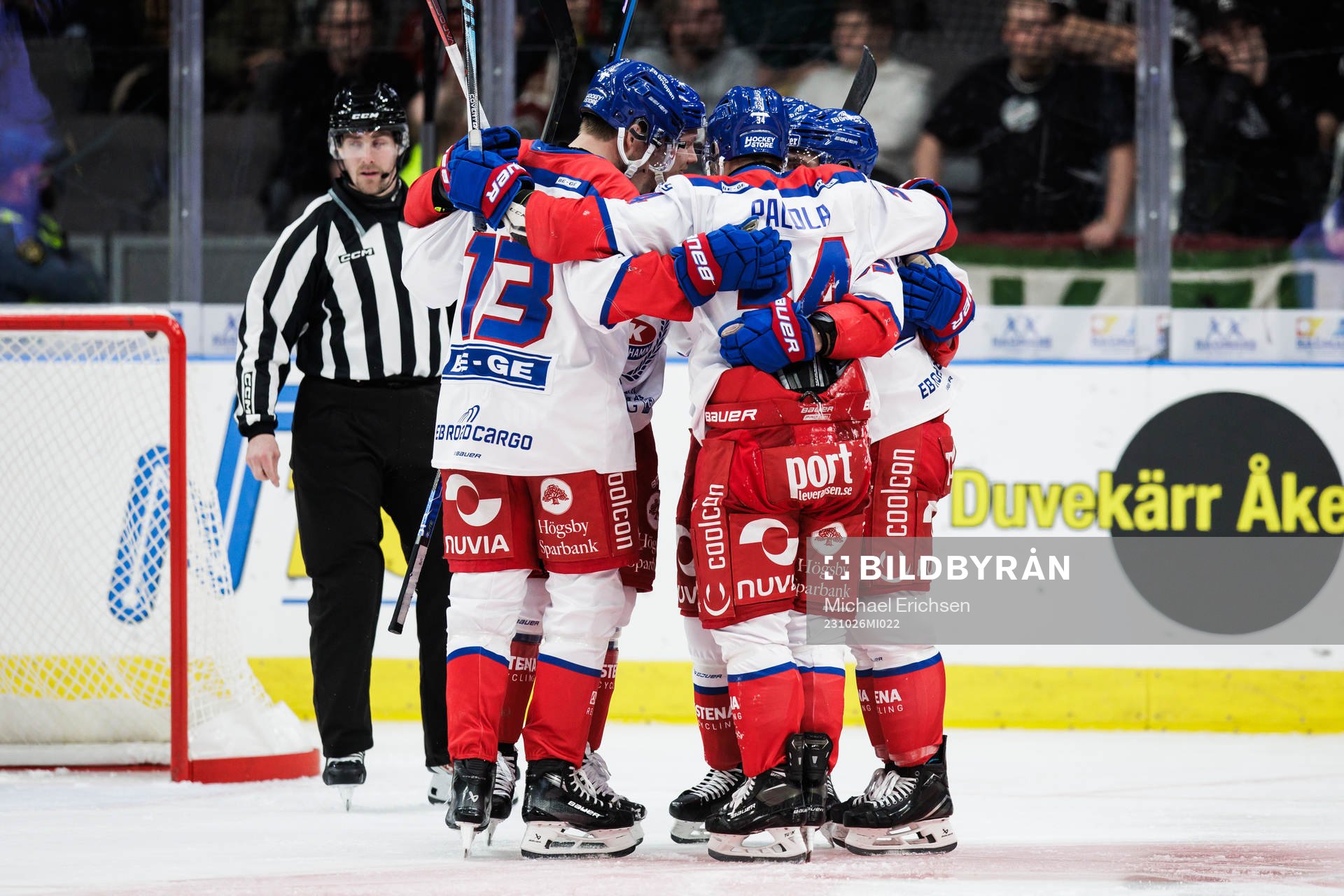 Oskarshamns Nick Olesen jublar