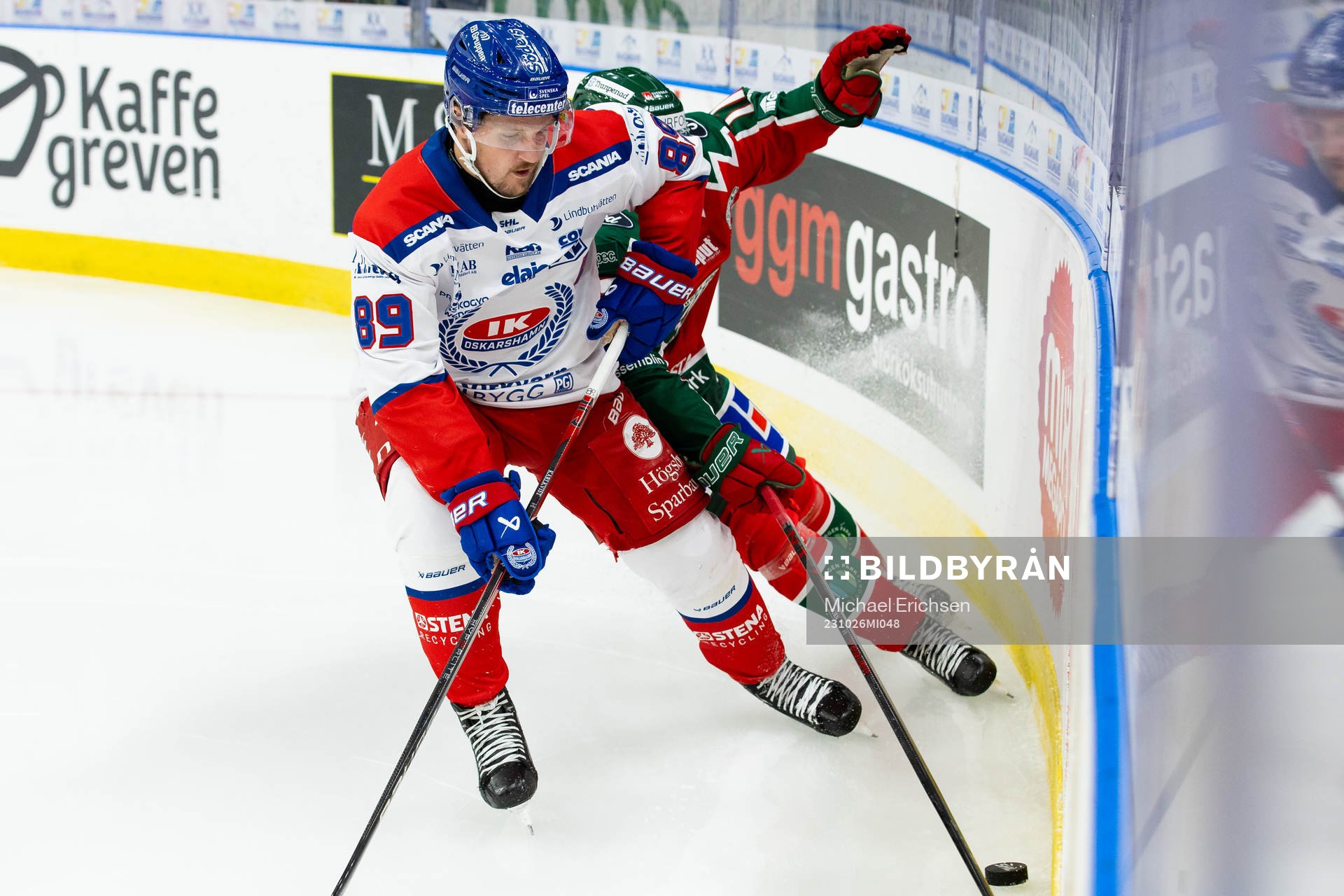Oskarshamns Patrik Karlkvist och Frölundas Isac Born