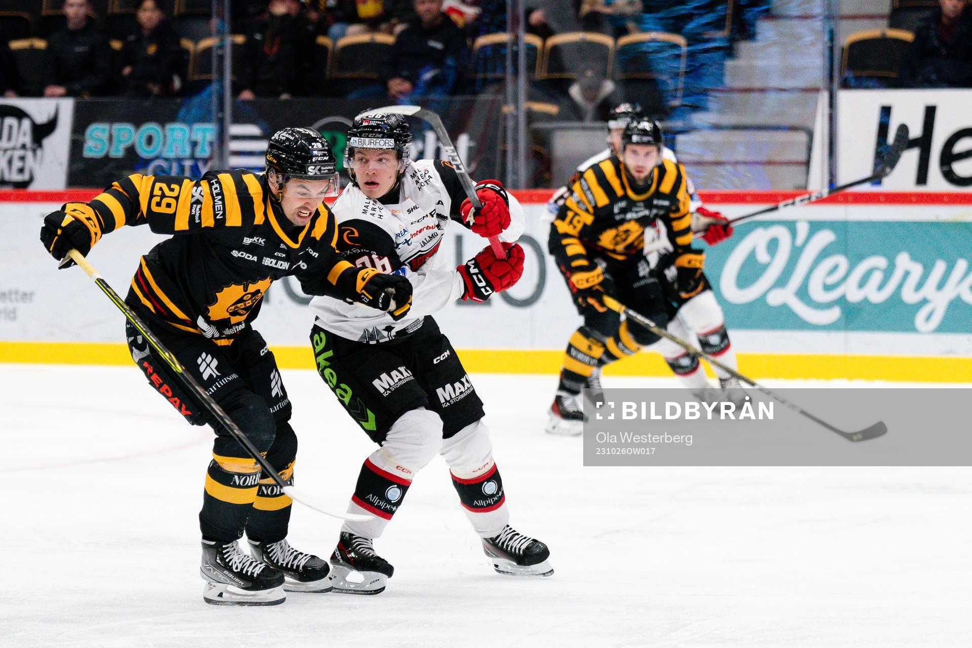 Skellefteås Dylan Sikura och Malmö Redhawks Lukas Wernblom