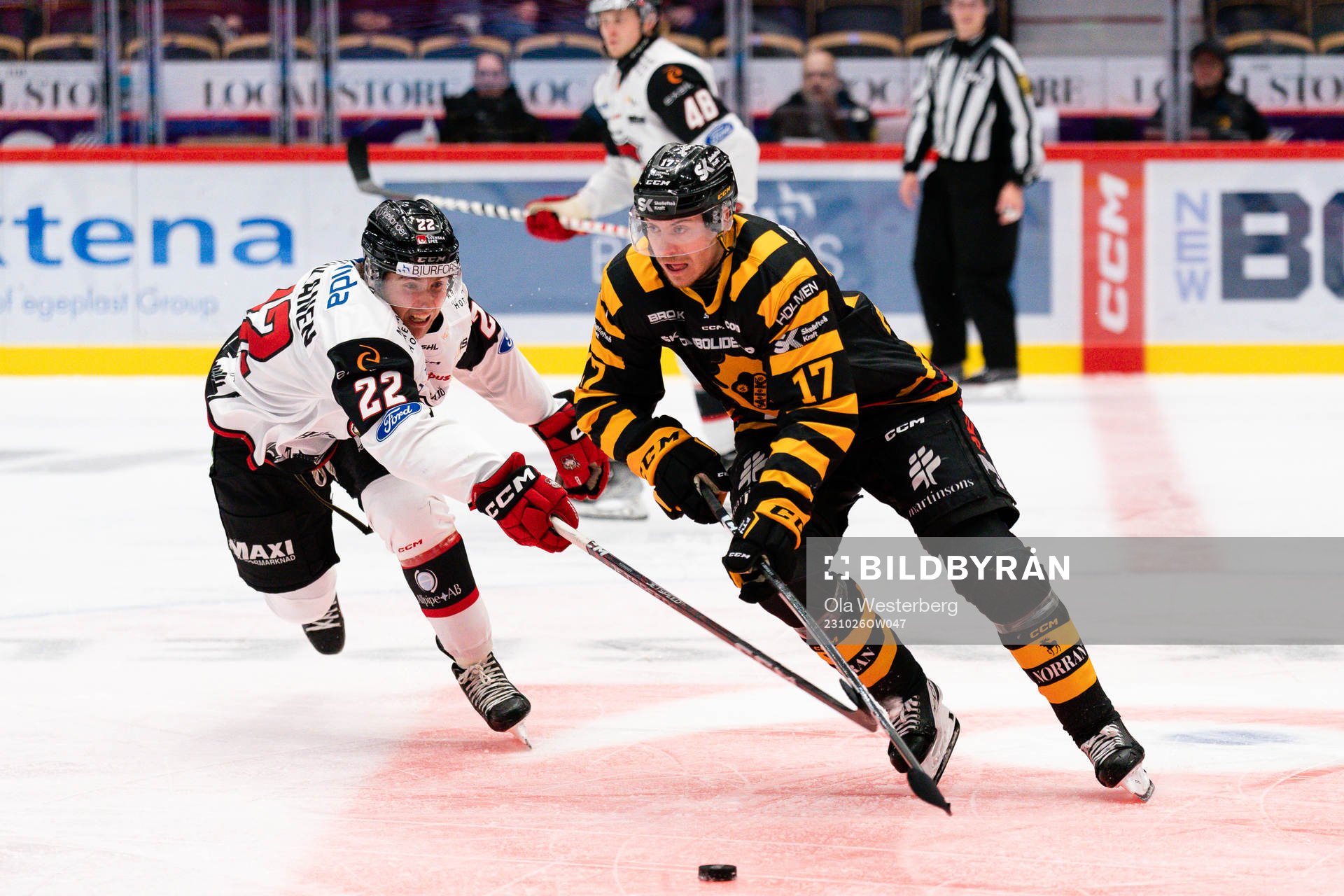 Malmö Redhawks Janne Kuokkanen och Skellefteås Pär