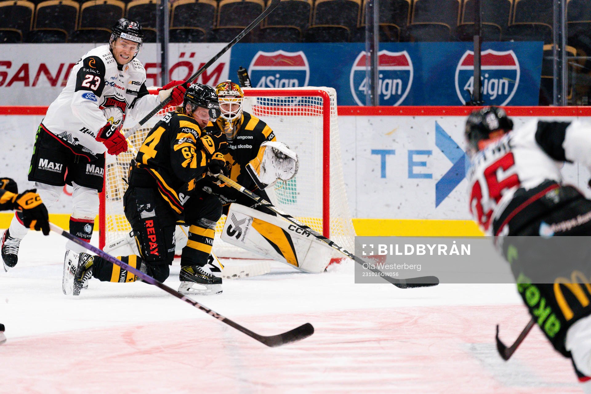 Malmö Redhawks Christoffer Forsberg och Skellefteås