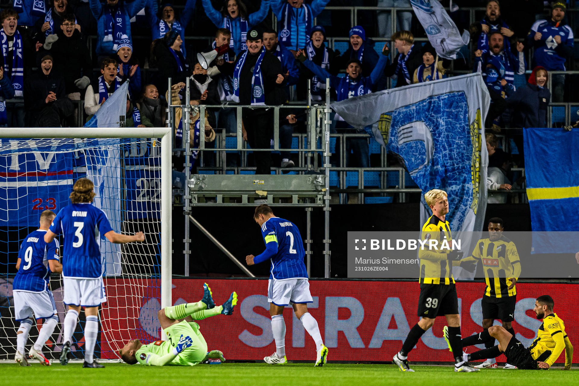 Martin Bjørnbak of Molde celebrates