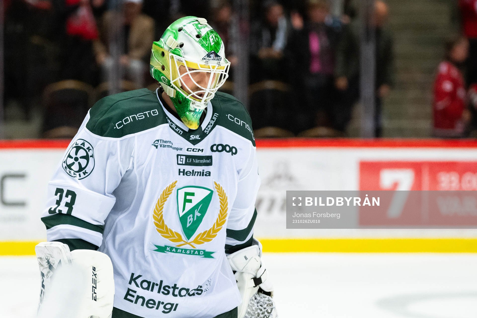 Färjestads målvakt Maxime Lagacé deppar