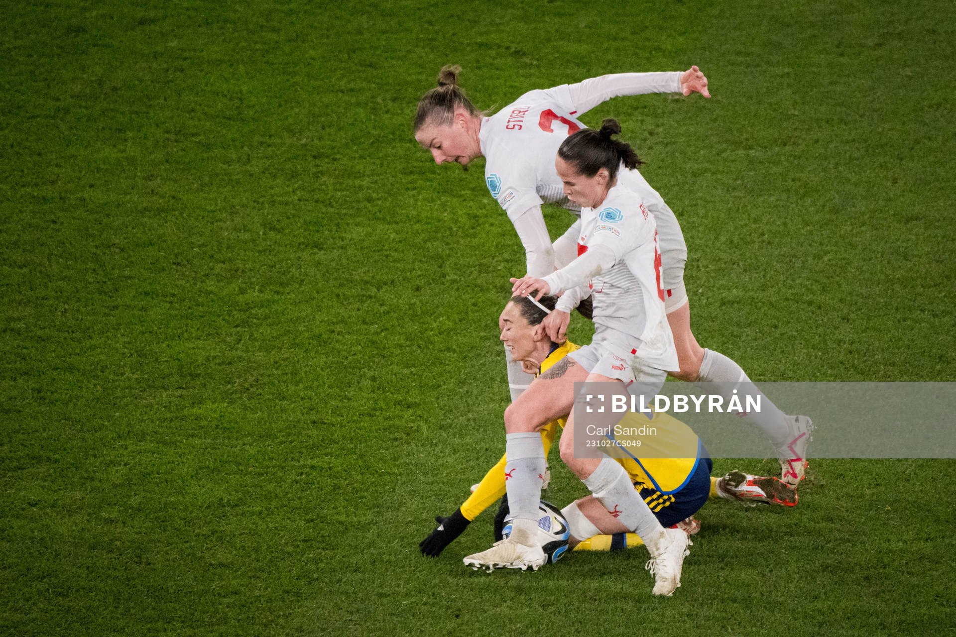Julia Stierli and Nadine Riesen of Switzerland and