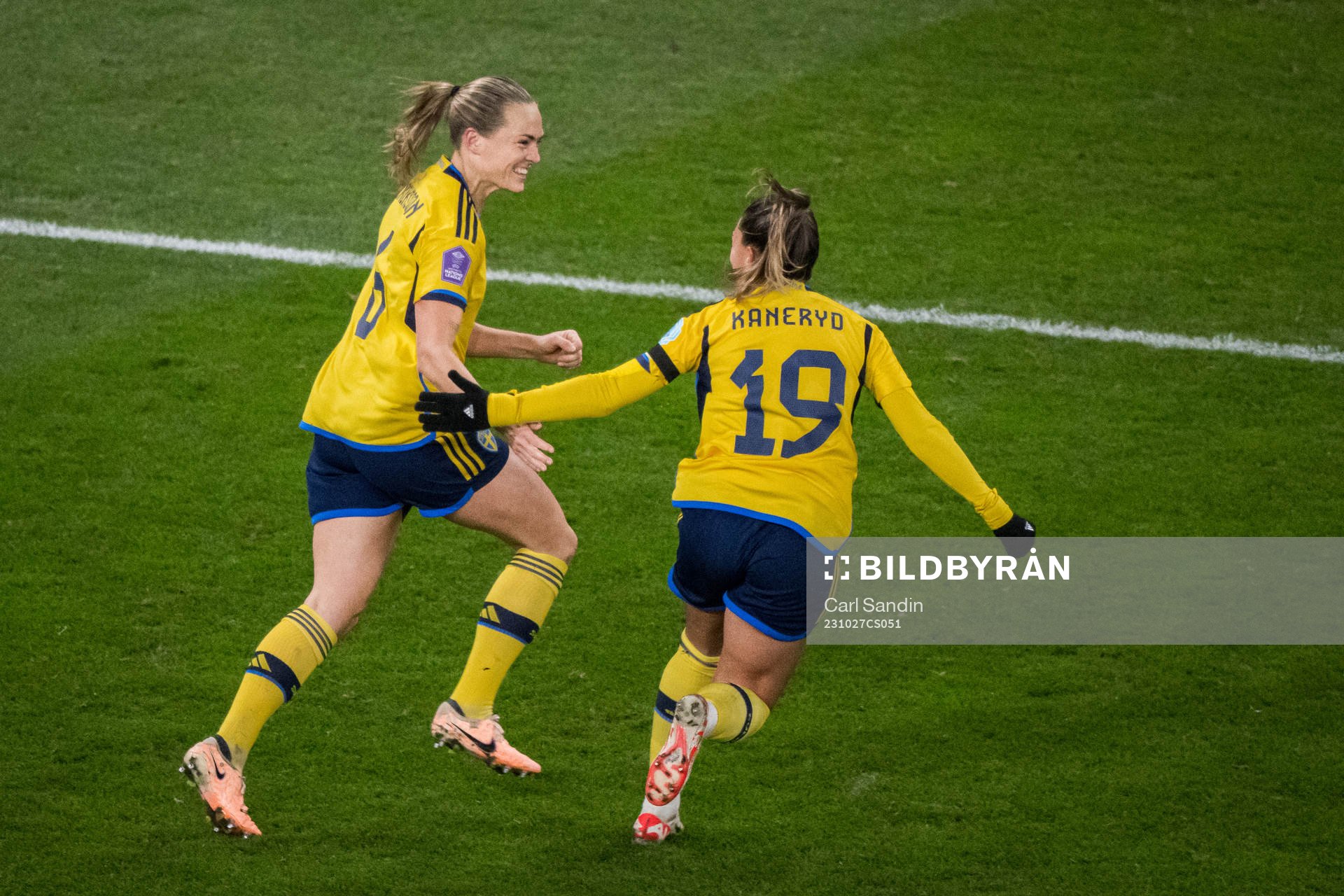 u231027 Magdalena Eriksson of Sweden celebrates the 1-0 goal