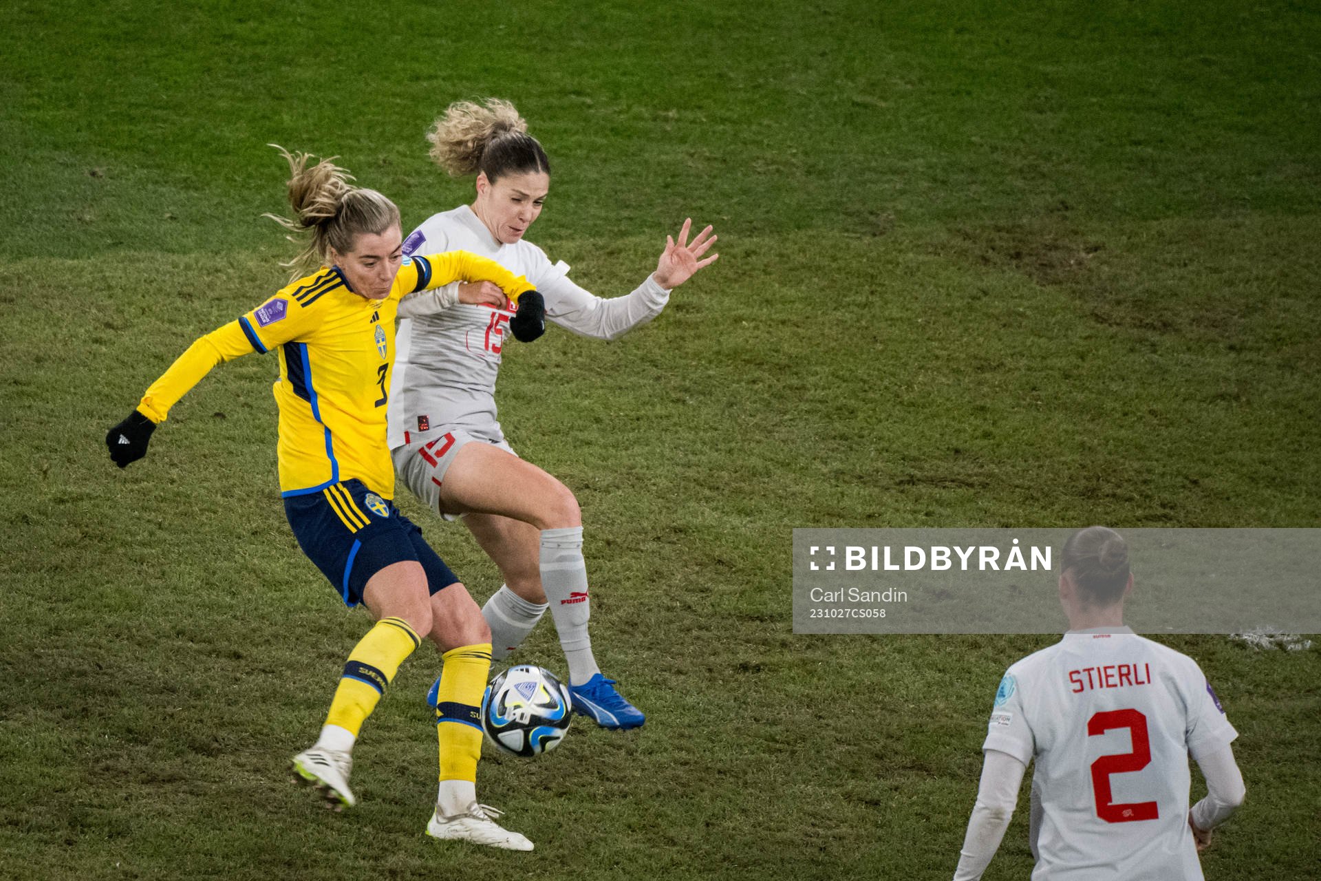 Linda Sembrant of Sweden and Luana Buhler of Switzerland