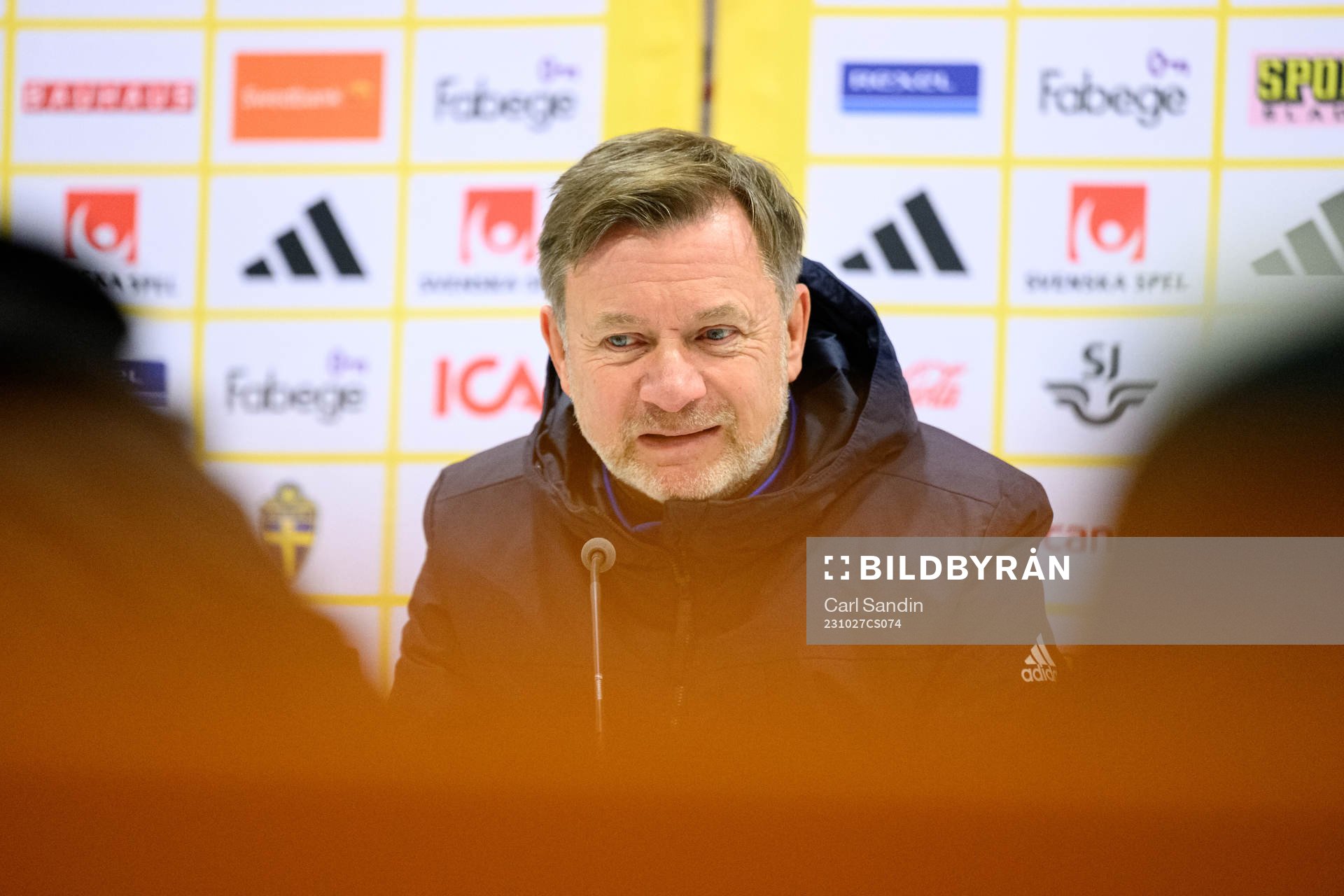 Head coach Peter Gerhardsson of Sweden