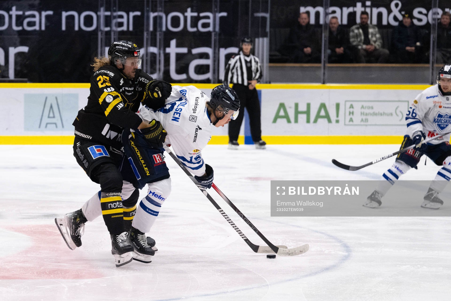 Västerås Marcus Bergman och Karlskogas Mikkel Oby Olsen