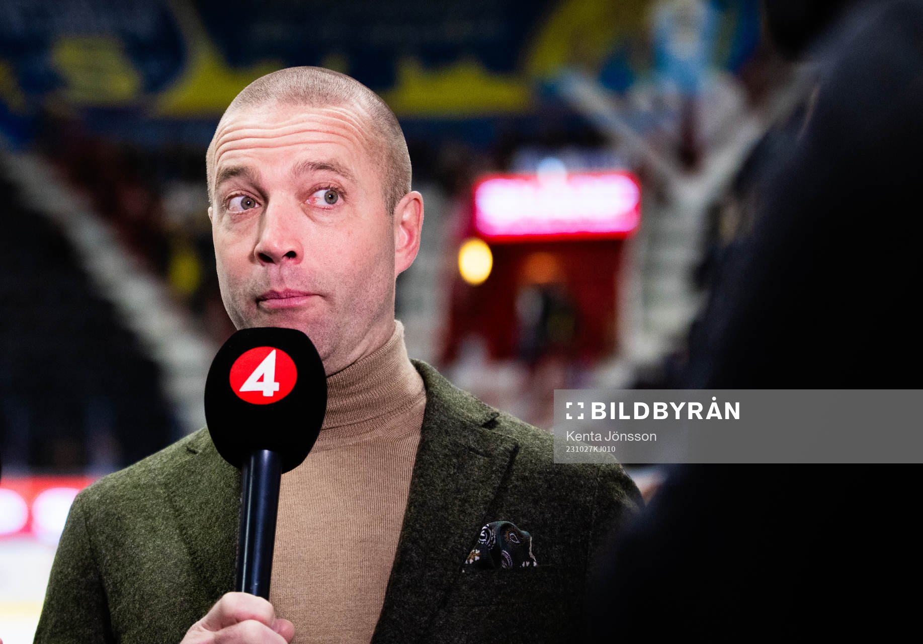 TV4s kommentator Tobias Carlsson och expertkommentator