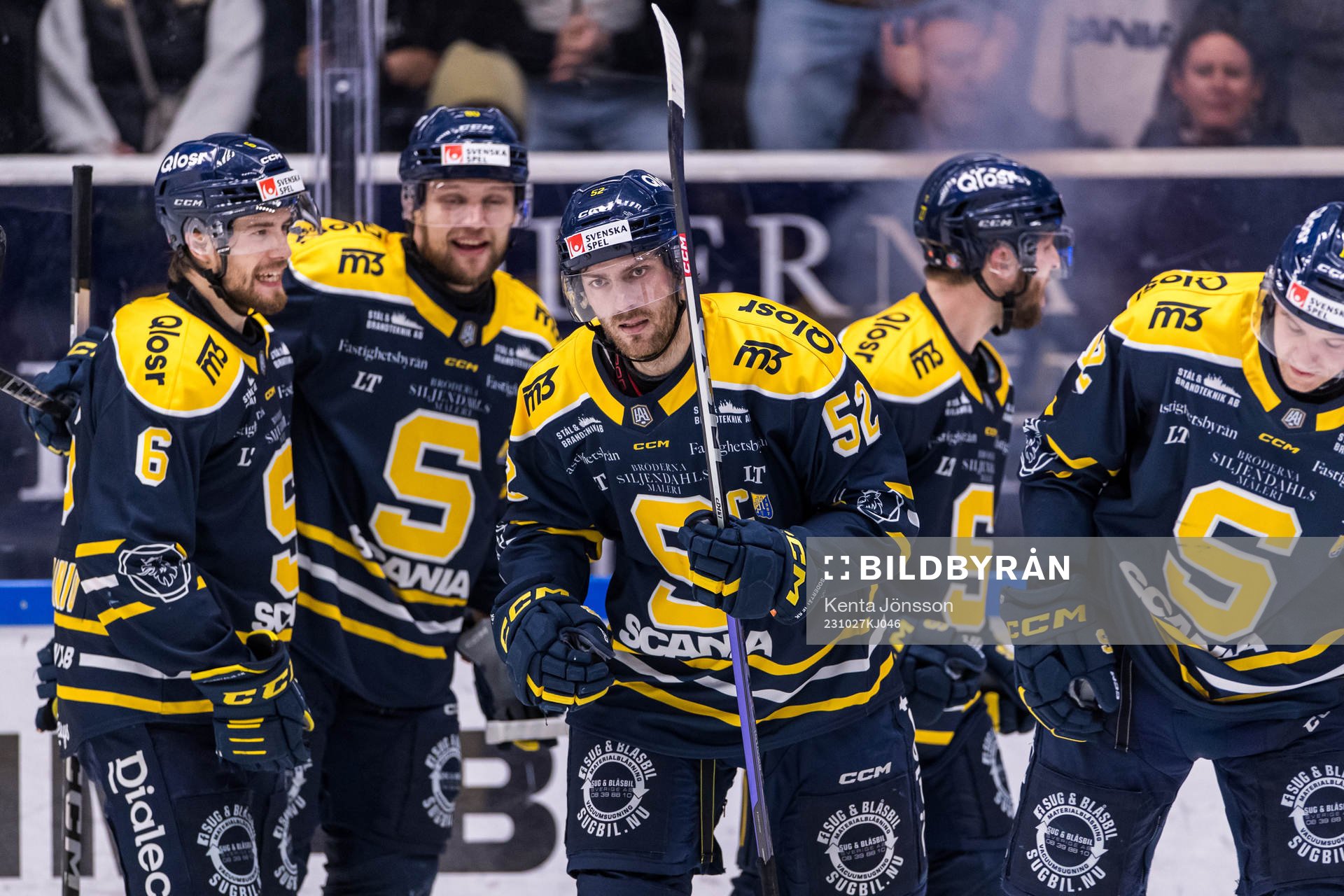 Södertäljes Christopher Liljewall jublar