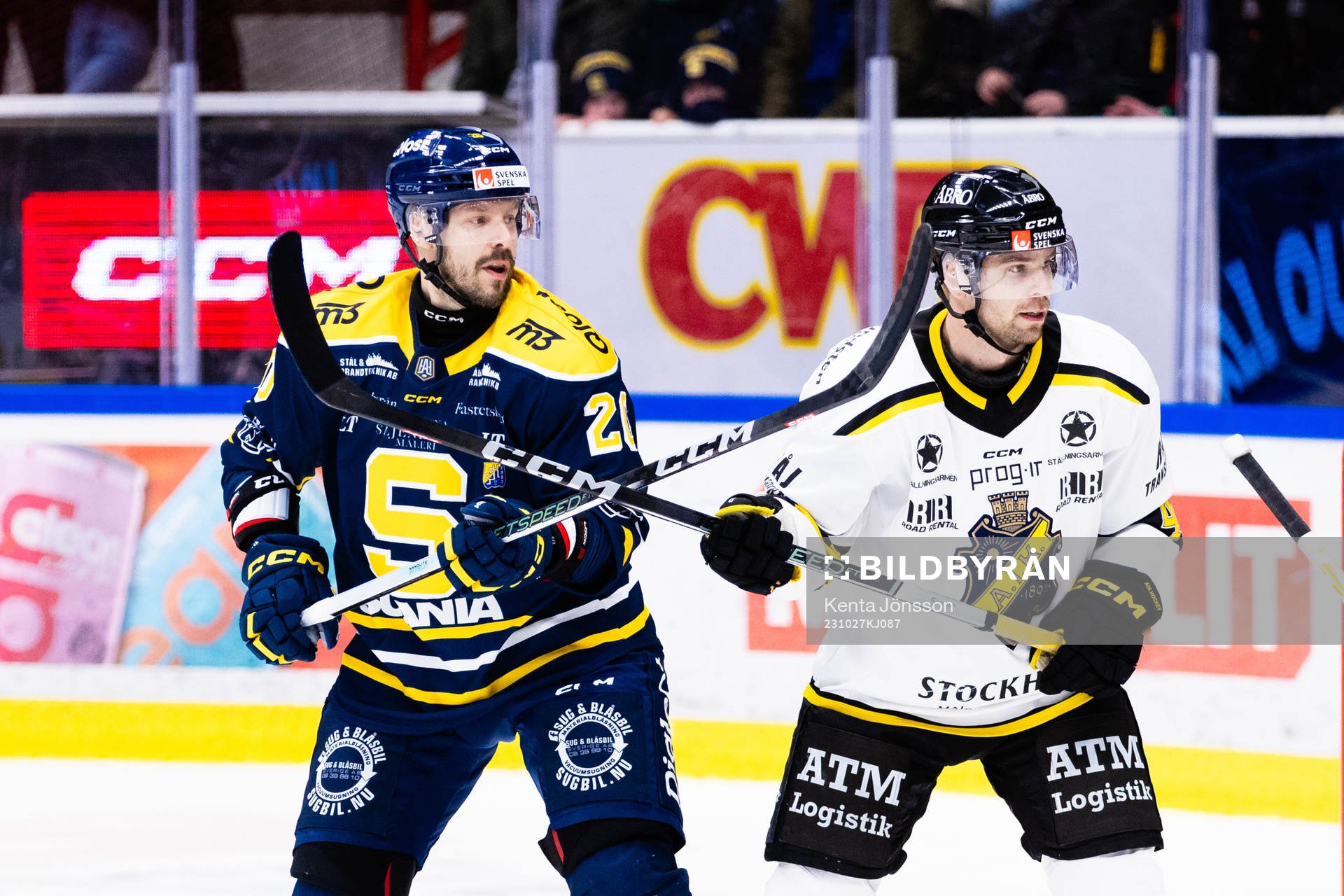 Södertäljes Marcus Eriksson och AIKs Eric Norin