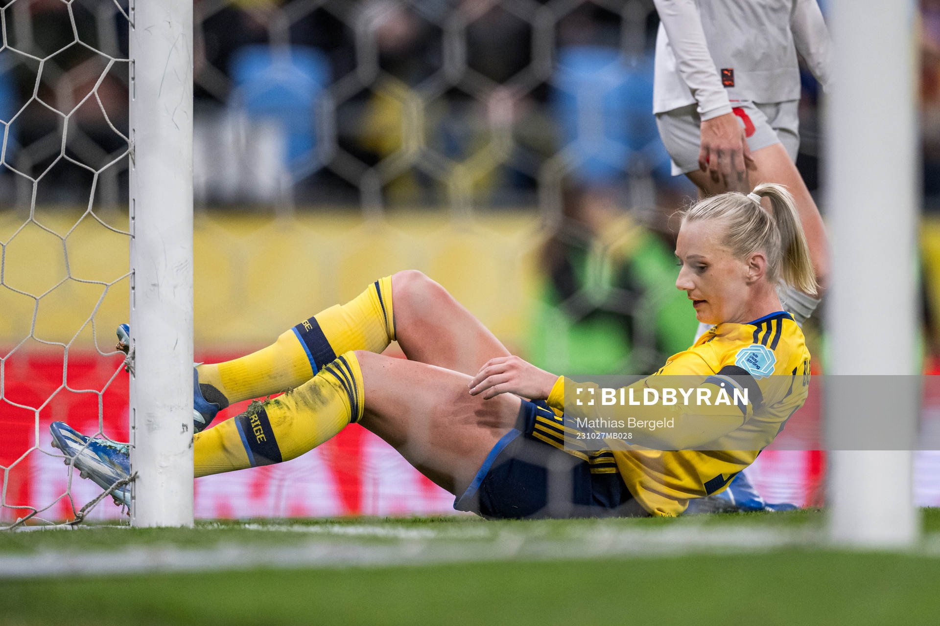Stina Blackstenius of Sweden looks dejected