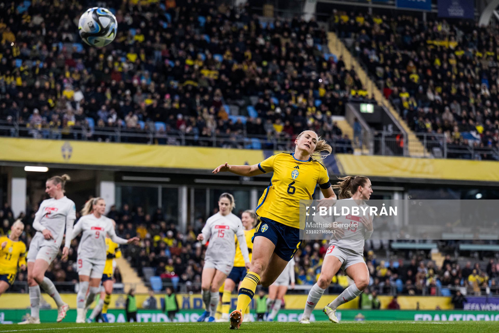 Magdalena Eriksson of Sweden looks dejected