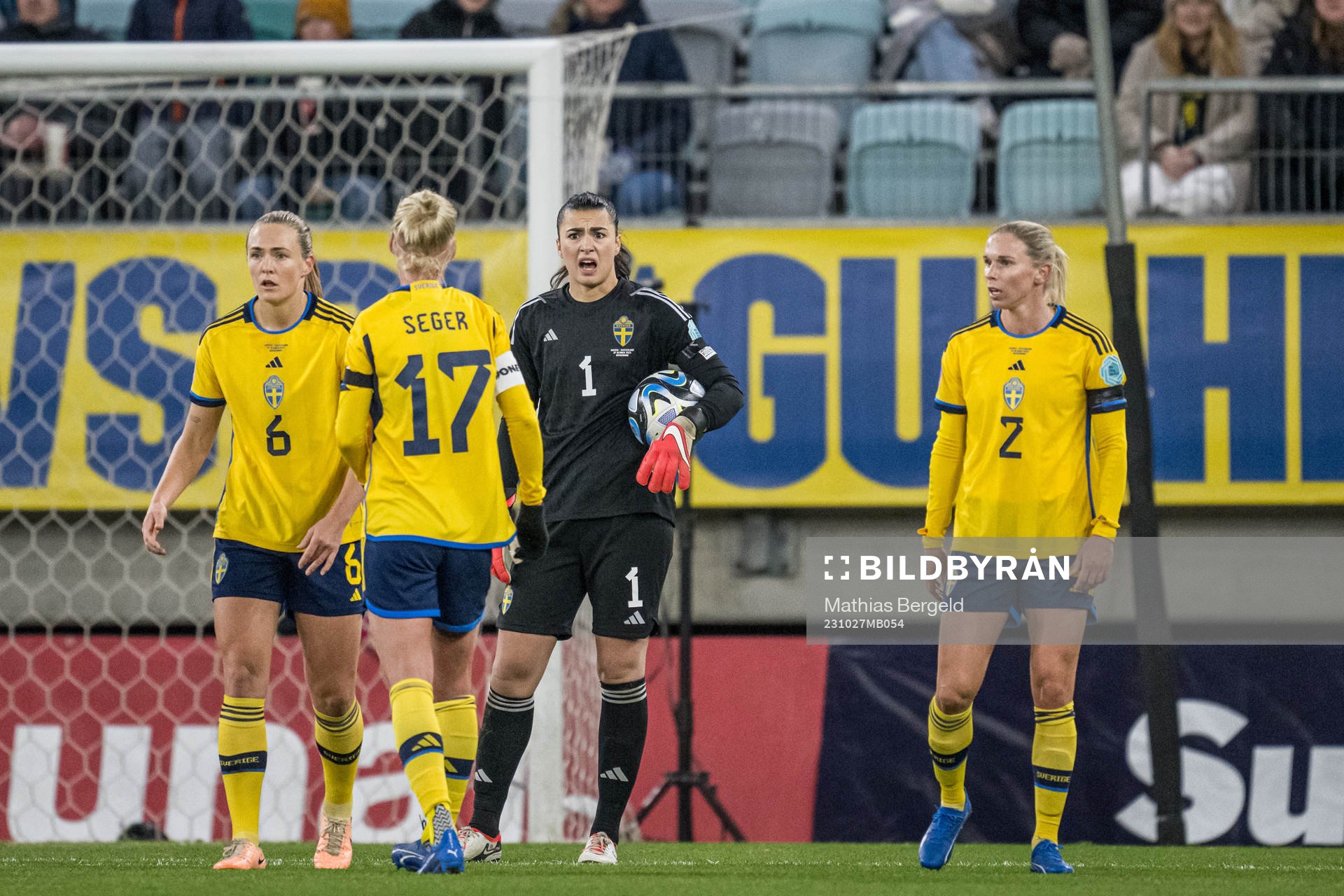 goalkeeper Zecira Musovic of Sweden uring the UEFA Women's