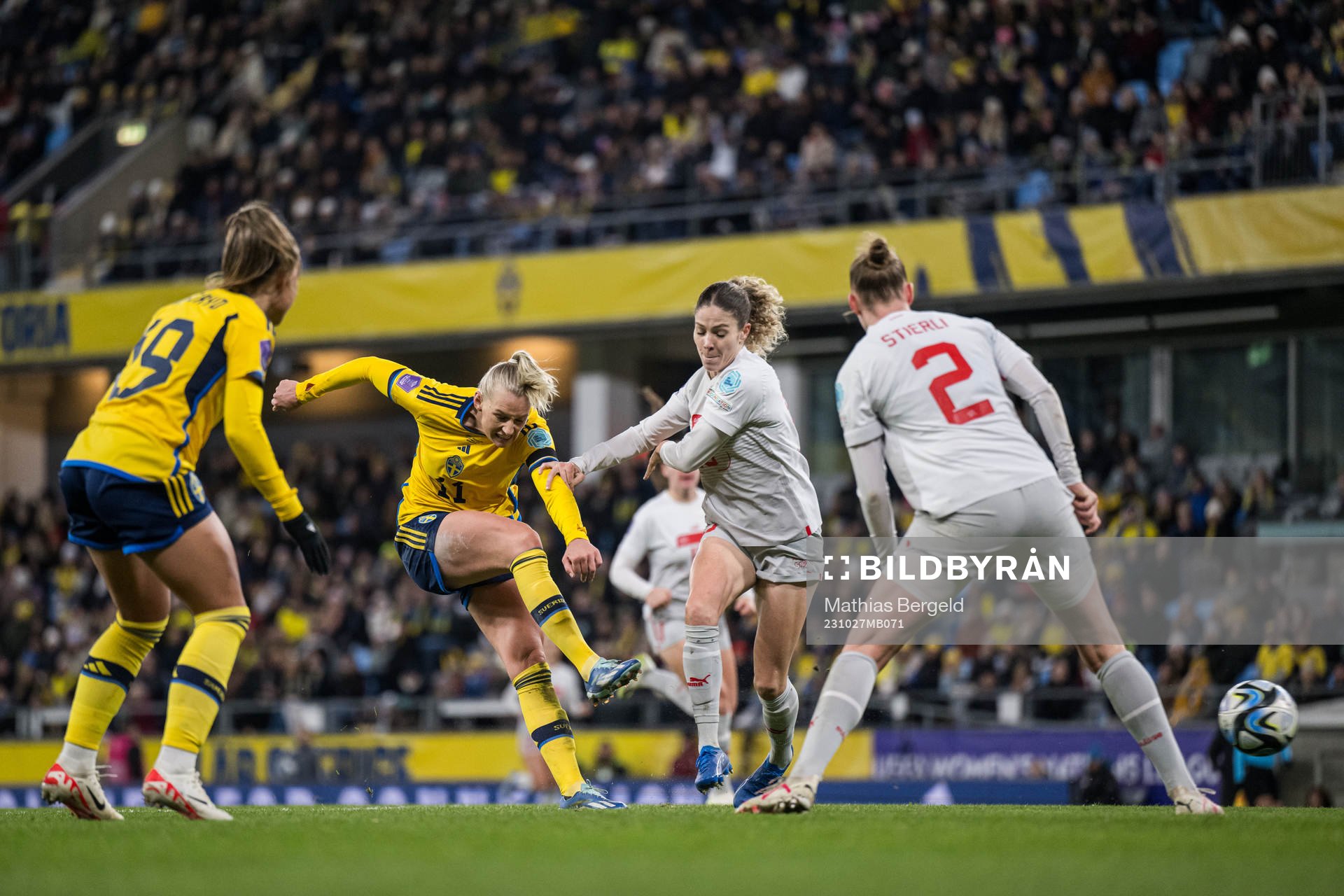 Stina Blackstenius of Sweden