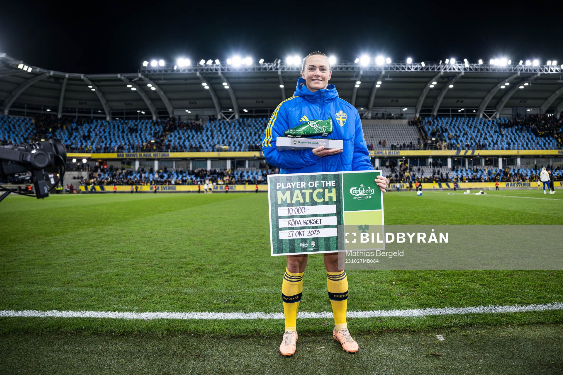 Magdalena Eriksson of Sweden awarded player of the match