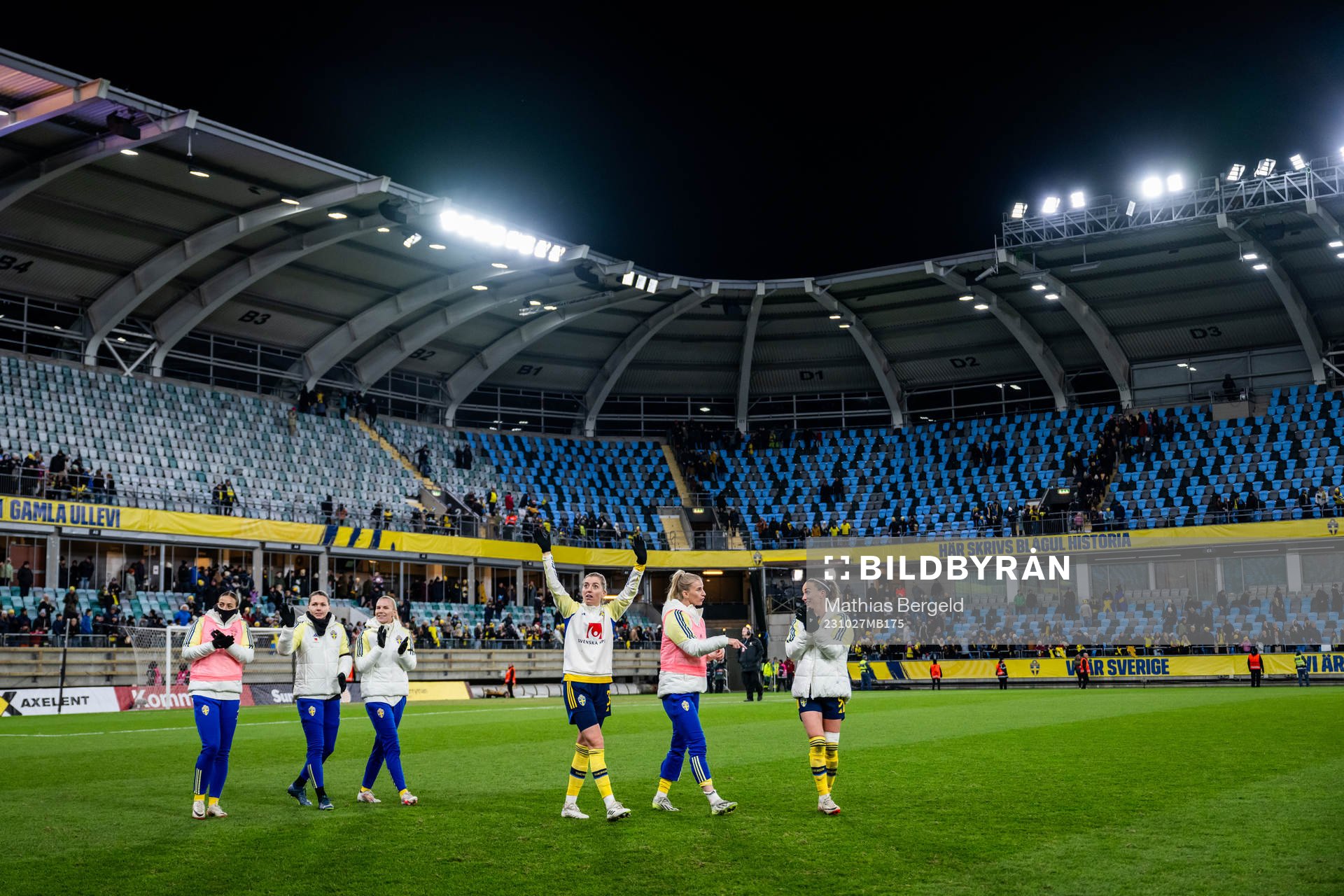 Rosa Kafaji, goalkeeper Jennifer Falk, Josefine Rybrink,