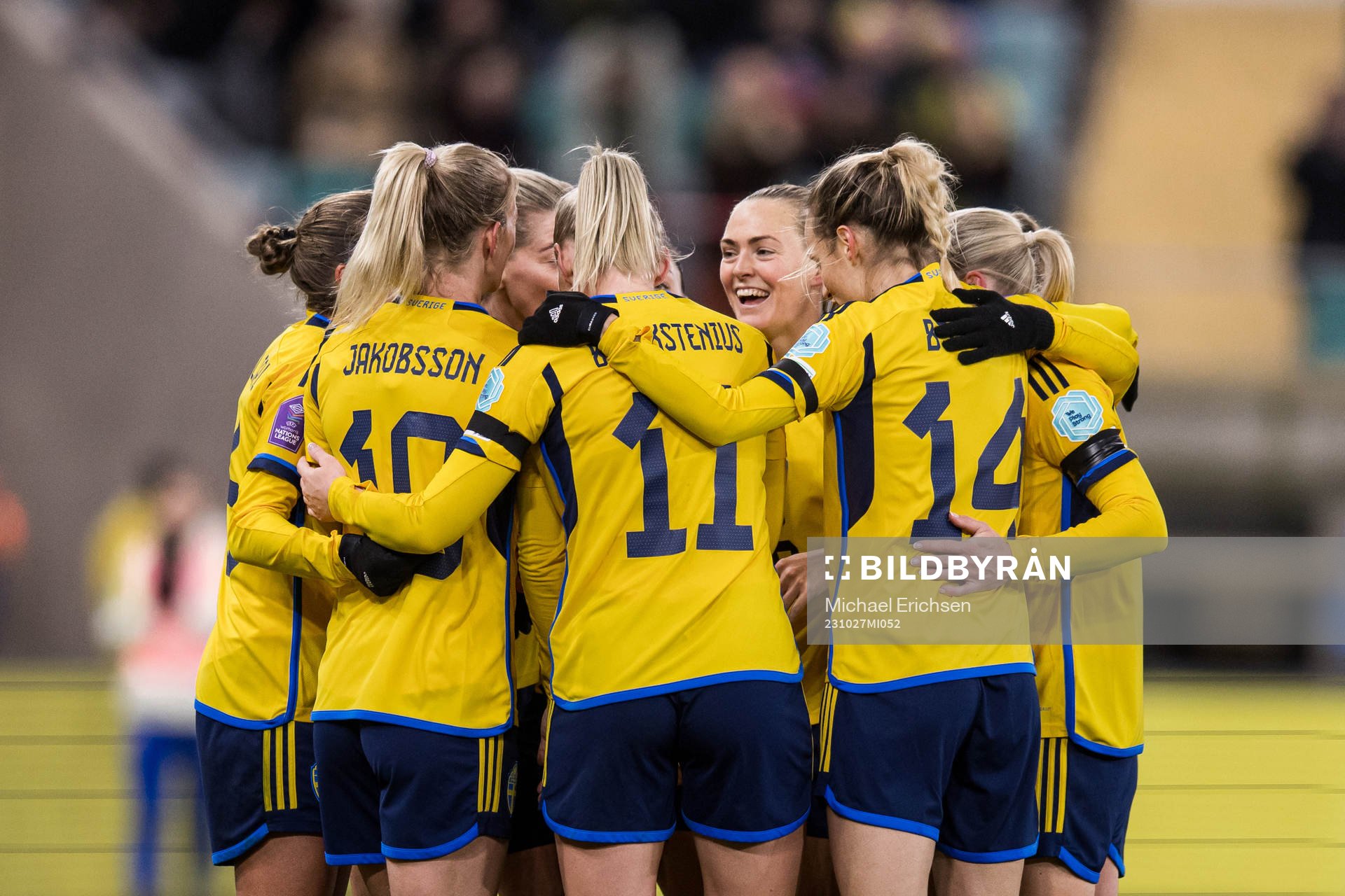 Magdalena Eriksson of Sweden celebrate the 1-0 goal with