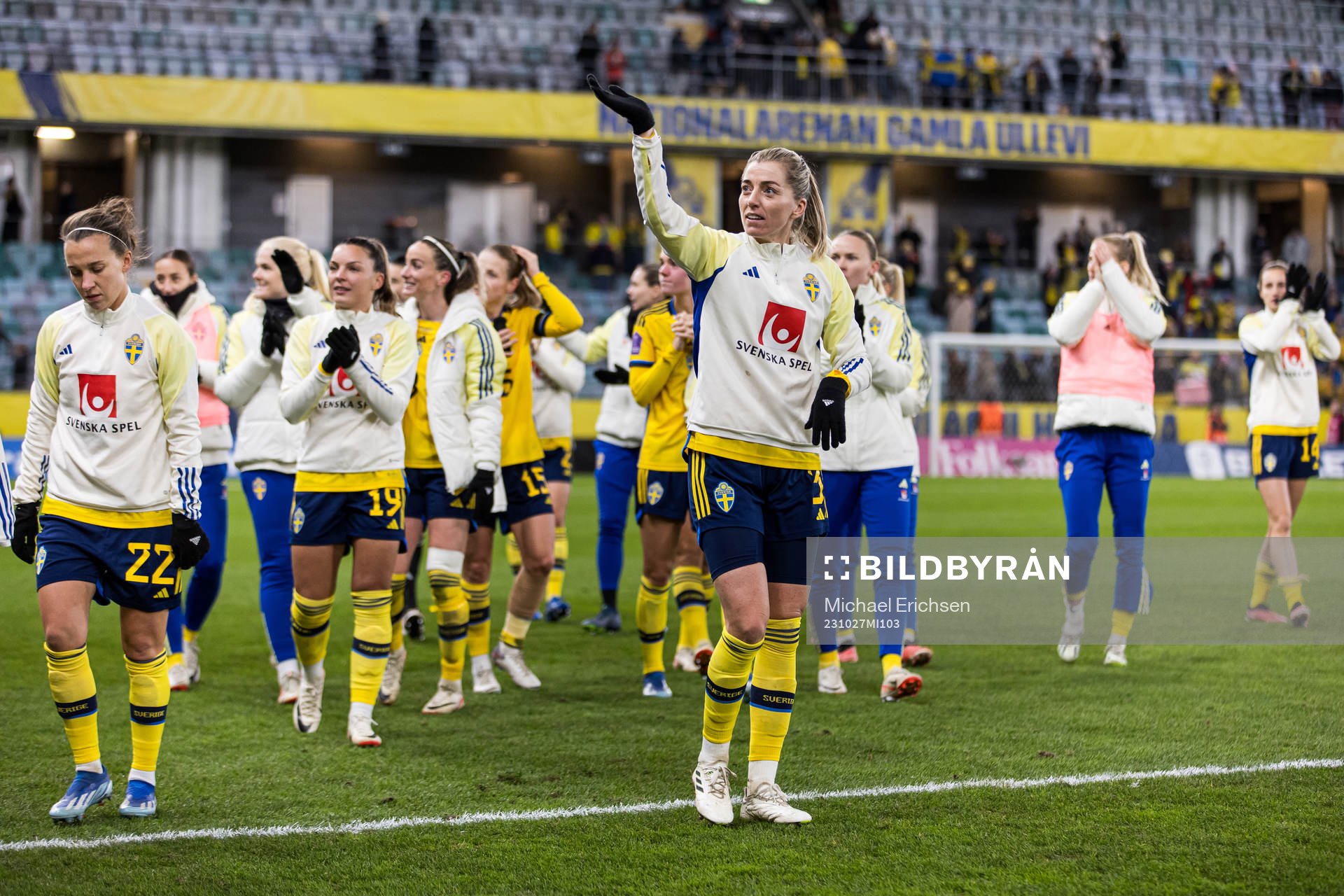 Linda Sembrant of Sweden celebrate