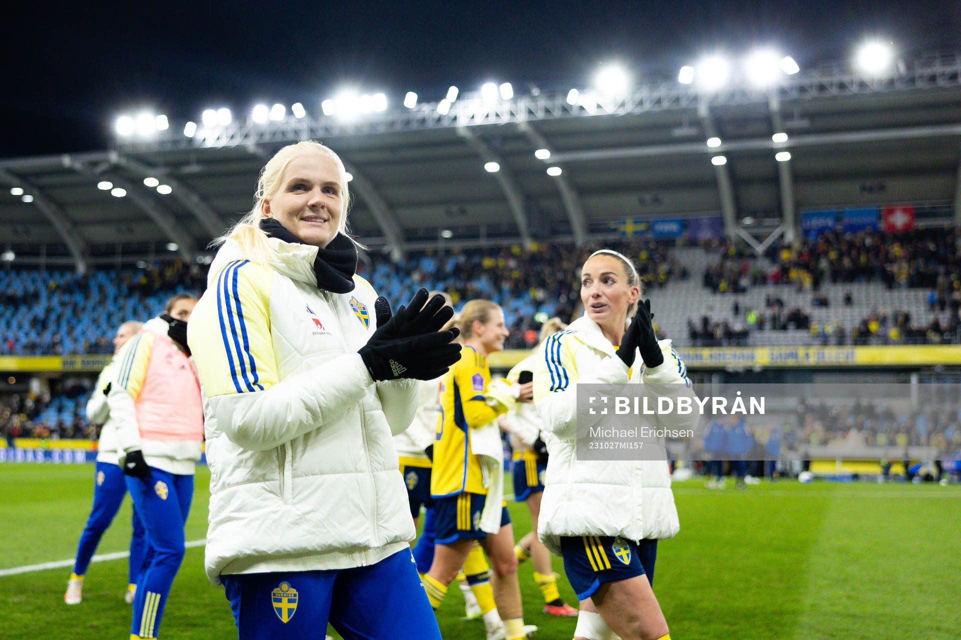 Goalkeeper Emma Holmgren of Sweden