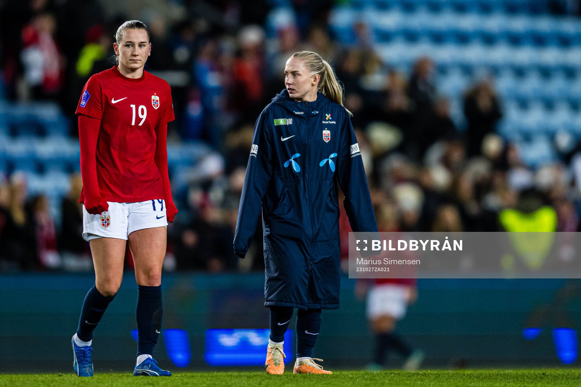 Elisabeth Terland and Thea Bjelde of Norway