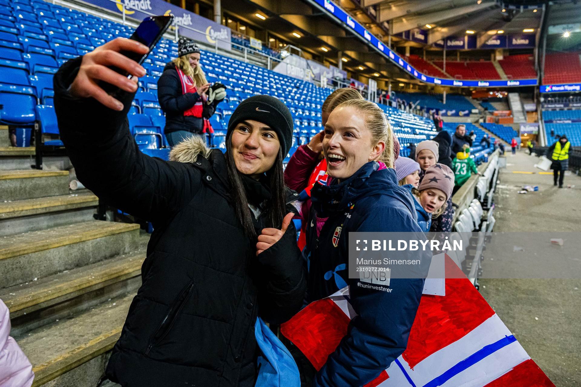 Goalkeeper Guro Pettersen of Norway after the UEFA Women’s Nations League football match between Norway and France on October 27, 2023 in Oslo.