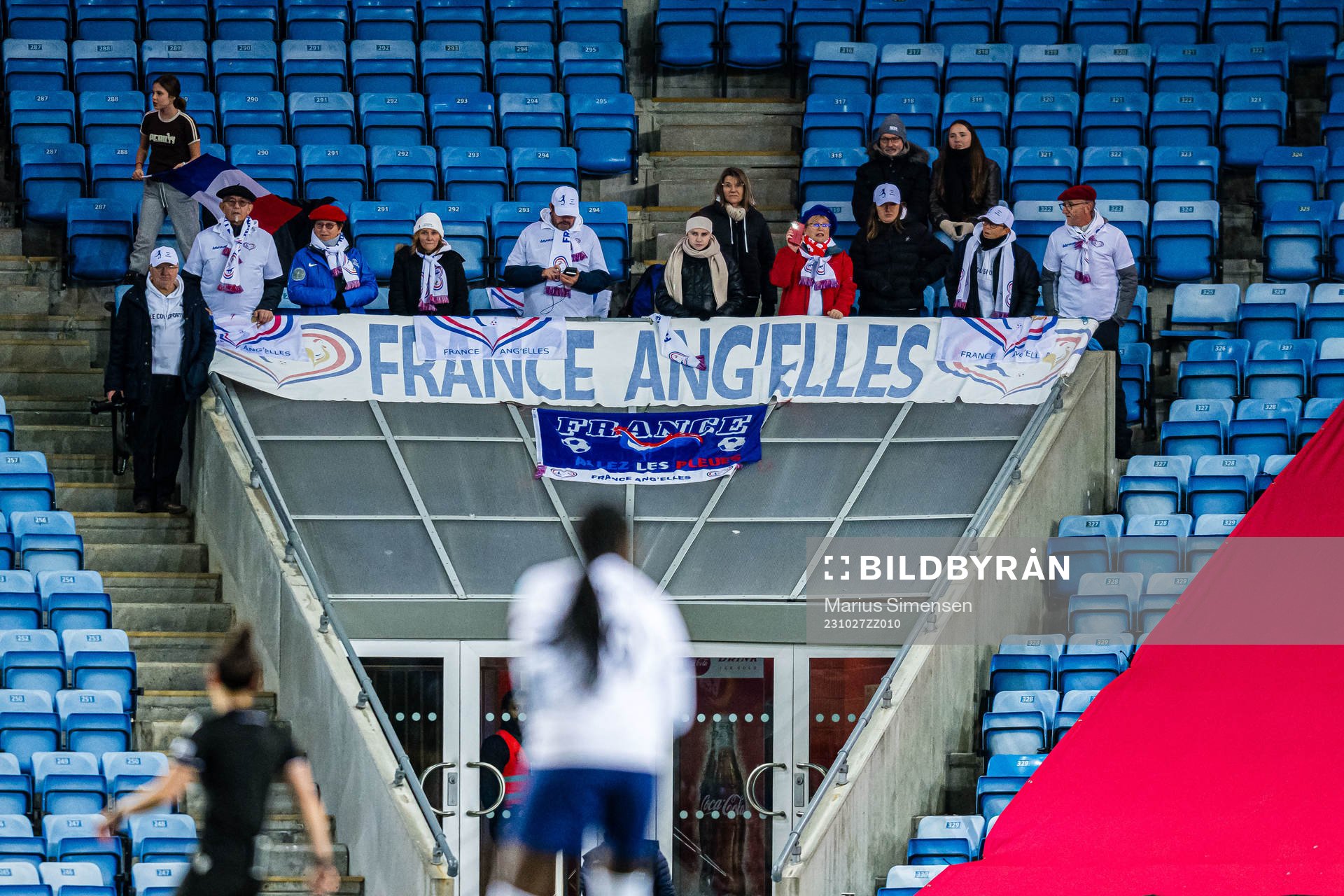 Spectators in the stands